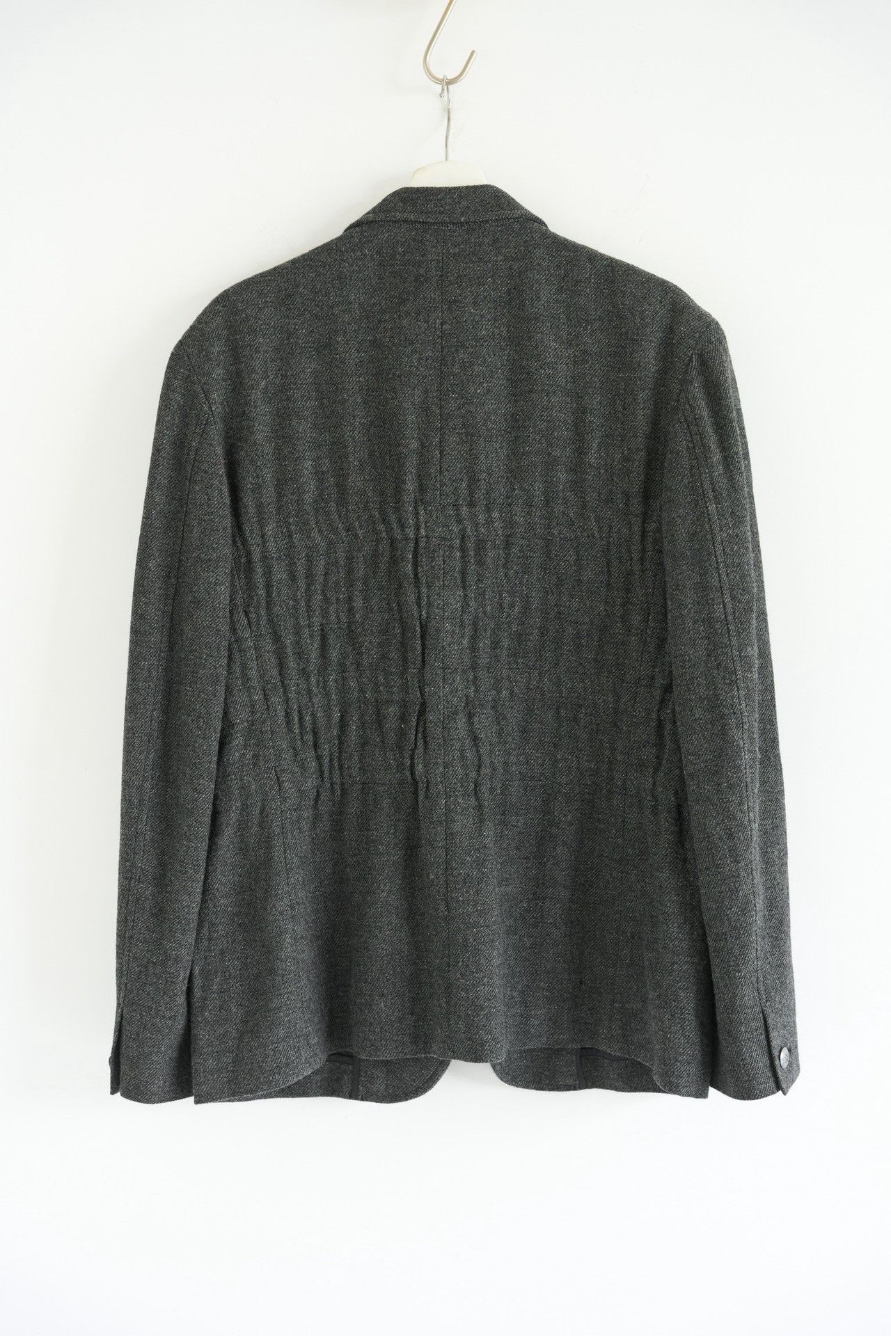 Yohji Yamamoto Yohji Yamamoto 05AW Pleated Silver Buckle Blazer Size US L / EU 52-54 / 3 - 2 Thumbnail