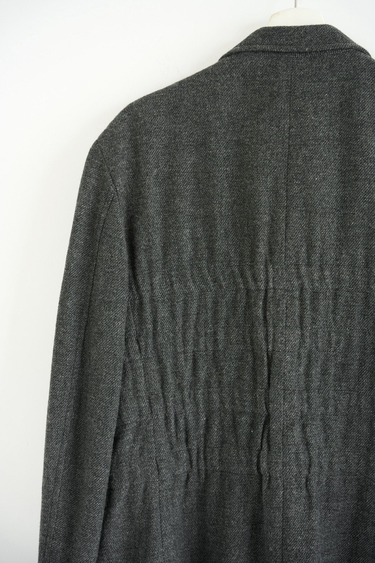 Yohji Yamamoto Yohji Yamamoto 05AW Pleated Silver Buckle Blazer Size US L / EU 52-54 / 3 - 6 Thumbnail
