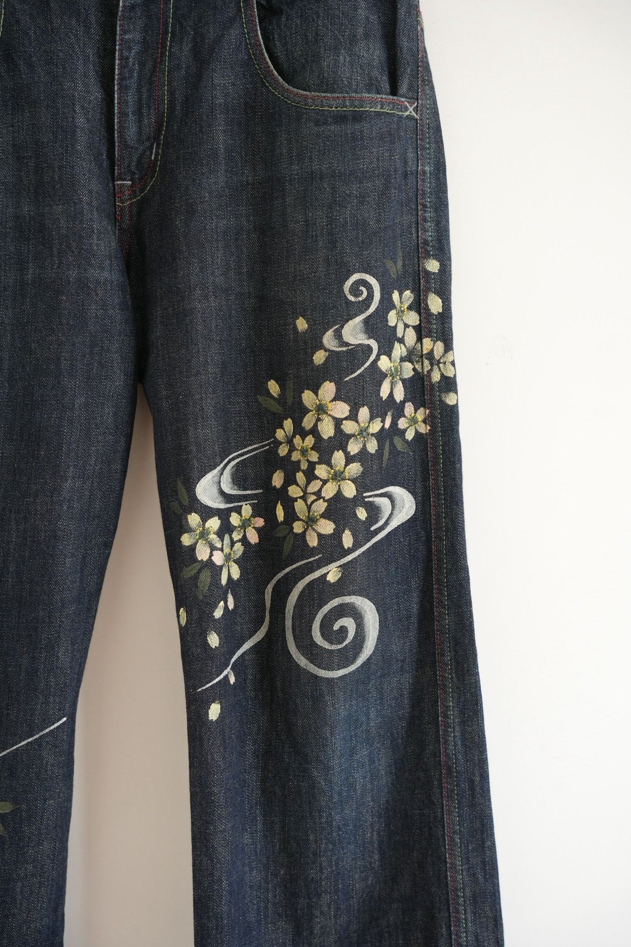 Other ZEN Kyoto Yuzen-dye Cherry Blossom Jeans Size US 32 / EU 48 - 3 Thumbnail