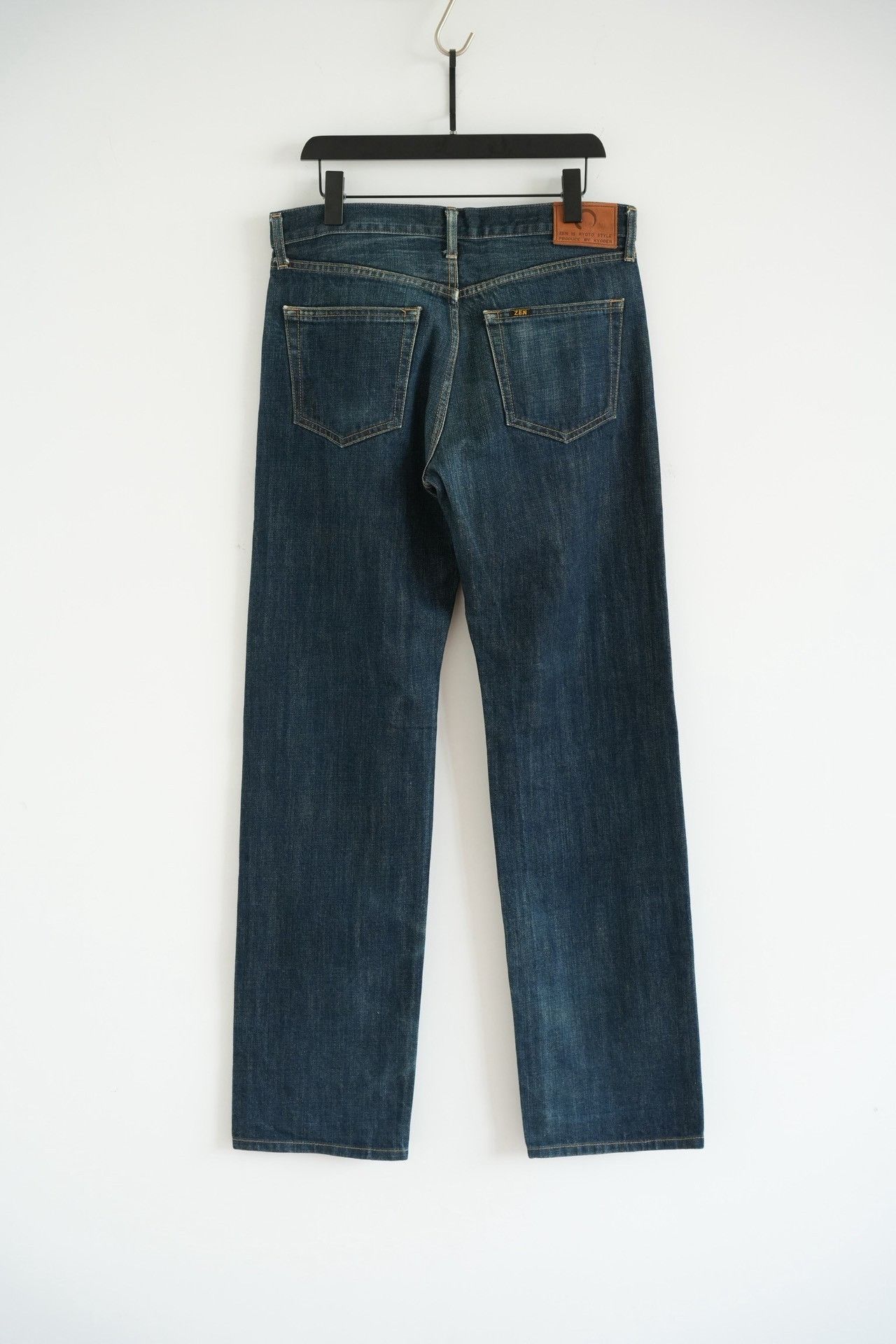 ZENITH ZEN Kyoto Yuzen Dye Tiger Hand-painted Jeans Size US 32 / EU 48 - 2 Thumbnail