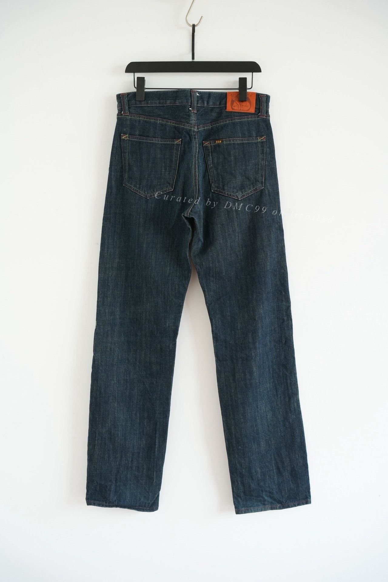 Other ZEN Kyoto Yuzen Koi Hand-painted Jeans Size US 32 / EU 48 - 2 Thumbnail