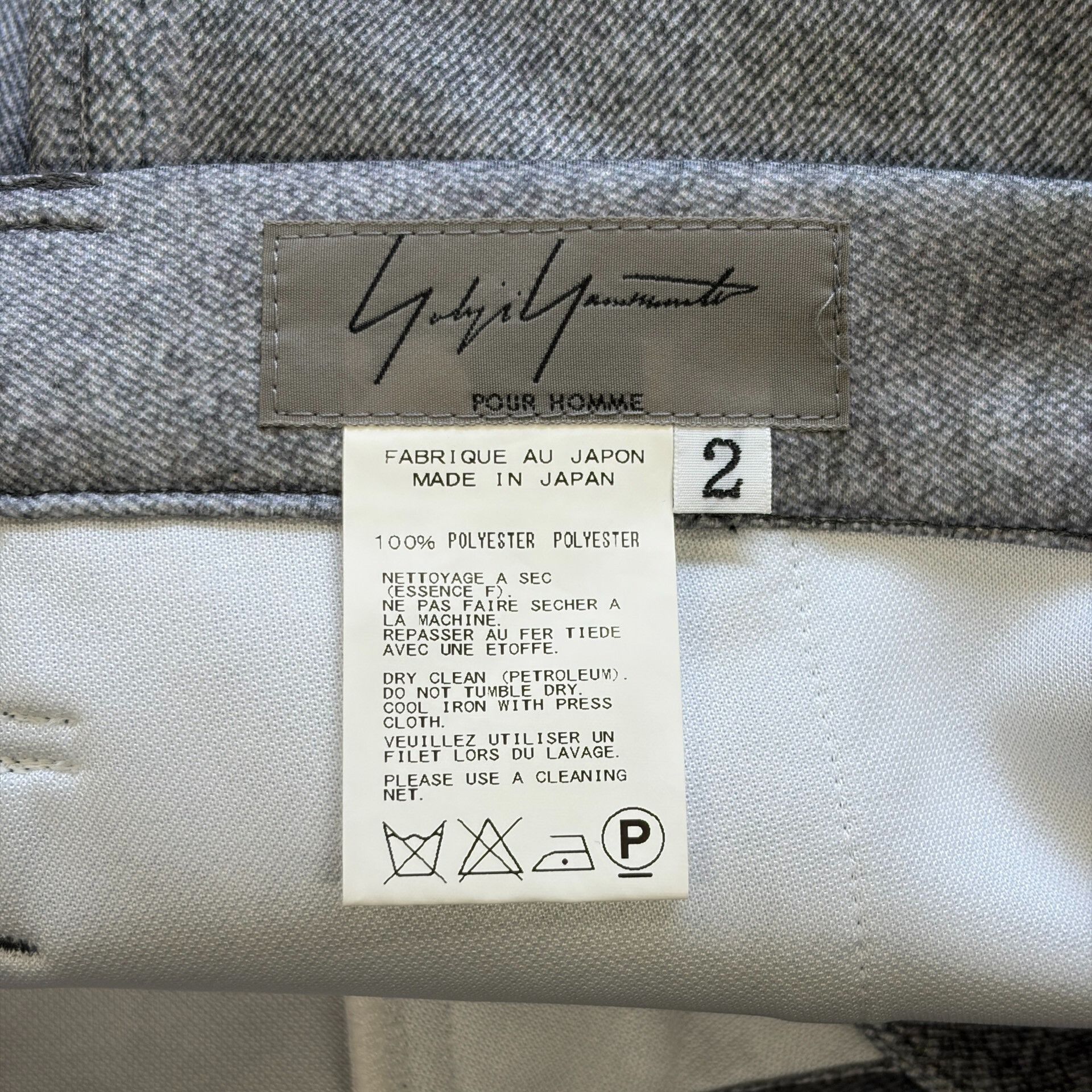 Yohji Yamamoto Yohji Yamamoto 15SS Gray Fake Pocket Trousers Size US 26 / EU 42 - 6 Thumbnail