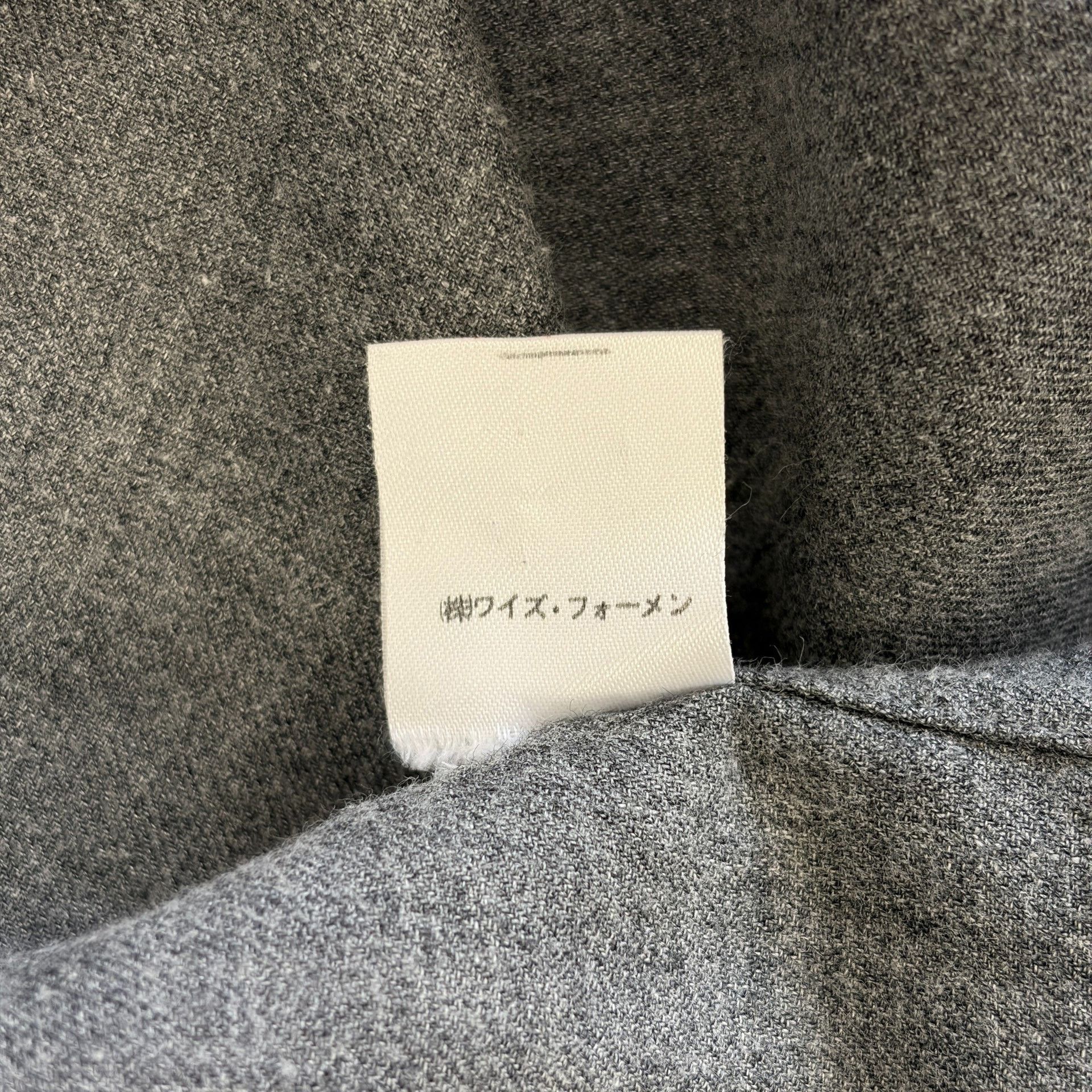 Yohji Yamamoto Yohji Yamamoto 80s Scissors Collar Wool Gray Shirt Size US M / EU 48-50 / 2 - 7 Thumbnail
