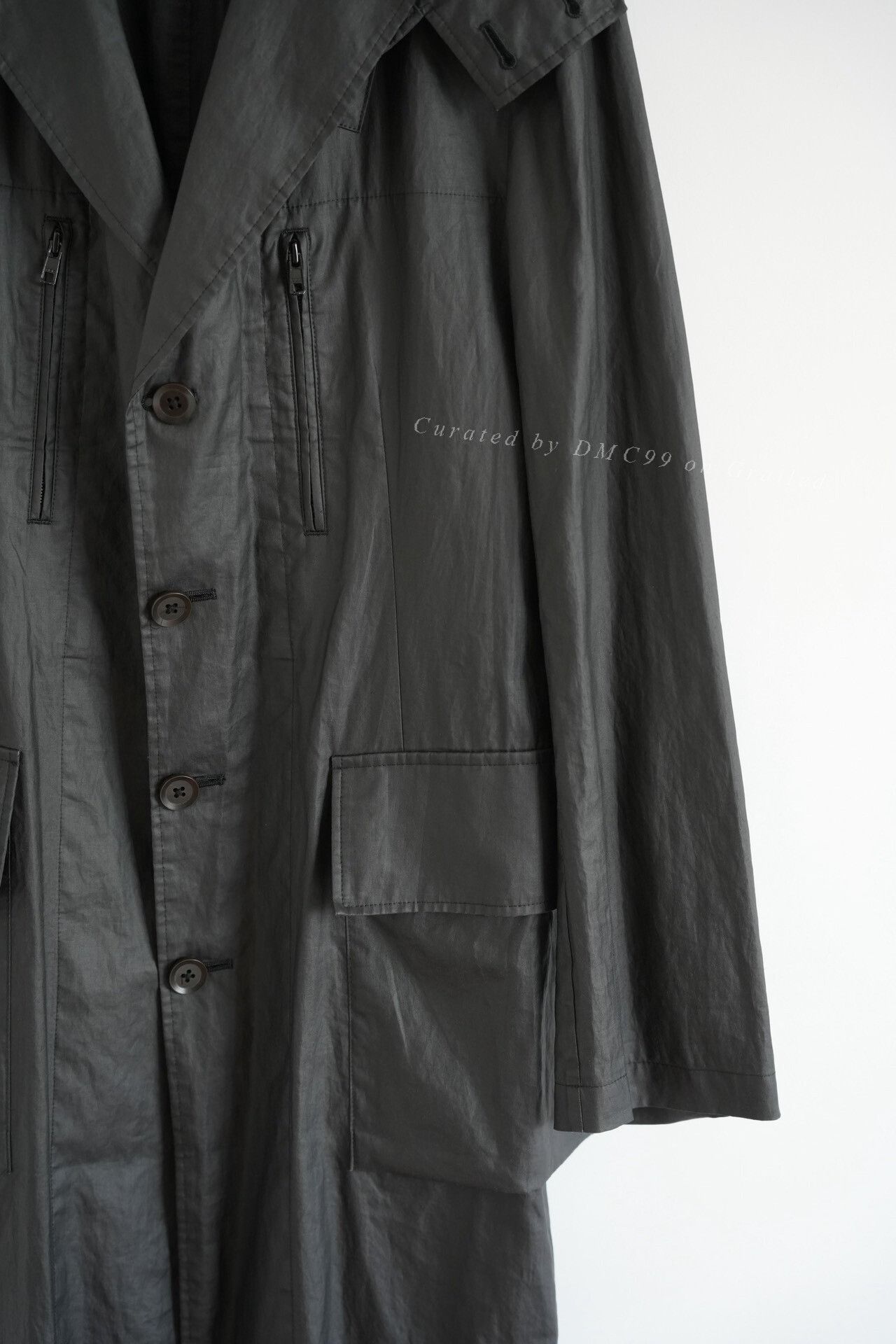 Yohji Yamamoto Yohji Yamamoto 08ss Detachable Hood Coat Size US L / EU 52-54 / 3 - 7 Thumbnail