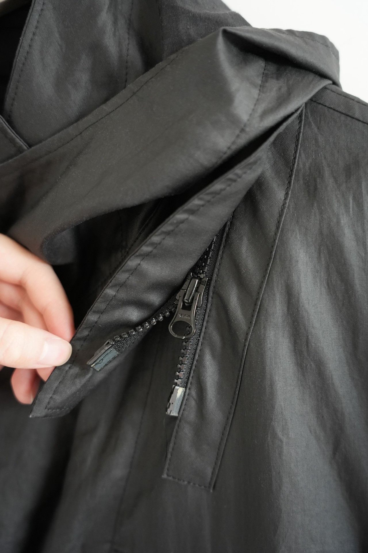 Yohji Yamamoto Yohji Yamamoto 08ss Detachable Hood Coat Size US L / EU 52-54 / 3 - 6 Thumbnail
