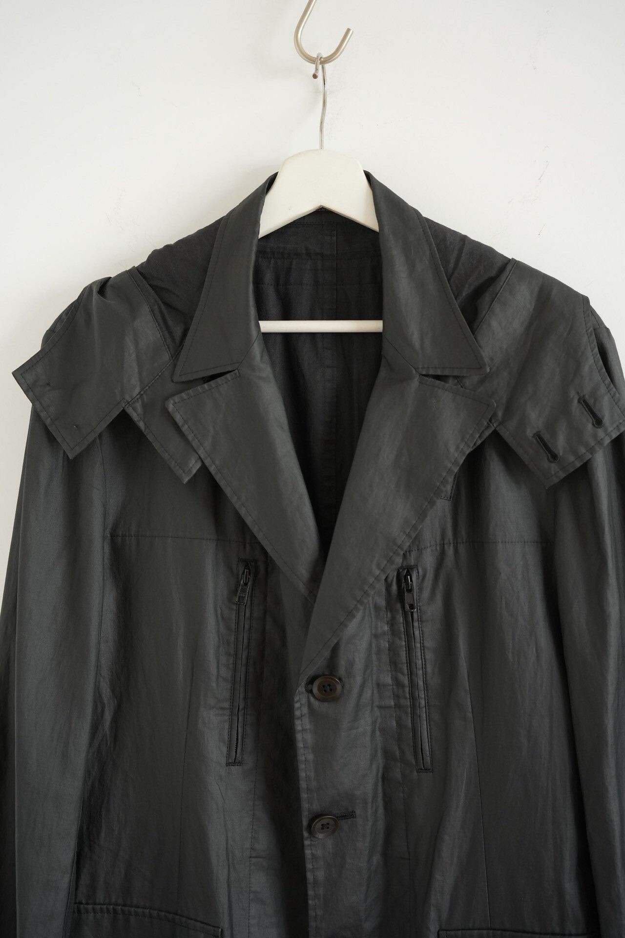 Yohji Yamamoto Yohji Yamamoto 08ss Detachable Hood Coat Size US L / EU 52-54 / 3 - 3 Thumbnail