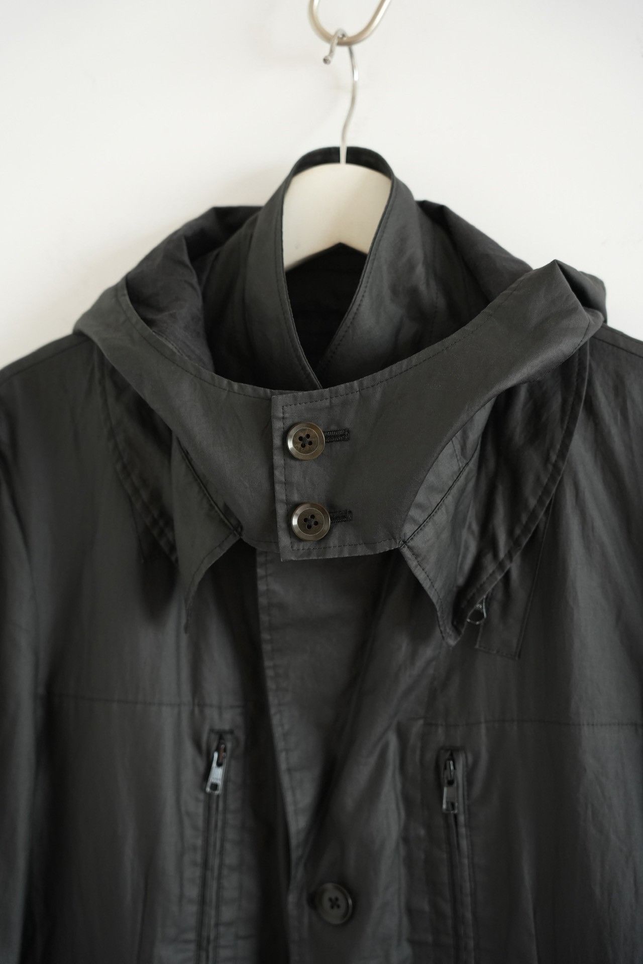 Yohji Yamamoto Yohji Yamamoto 08ss Detachable Hood Coat Size US L / EU 52-54 / 3 - 5 Thumbnail