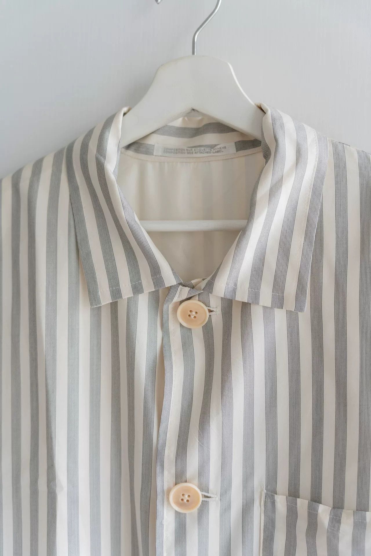 Yohji Yamamoto Yohji Yamamoto 98ss Striped Silk Jacket Size US M / EU 48-50 / 2 - 5 Thumbnail