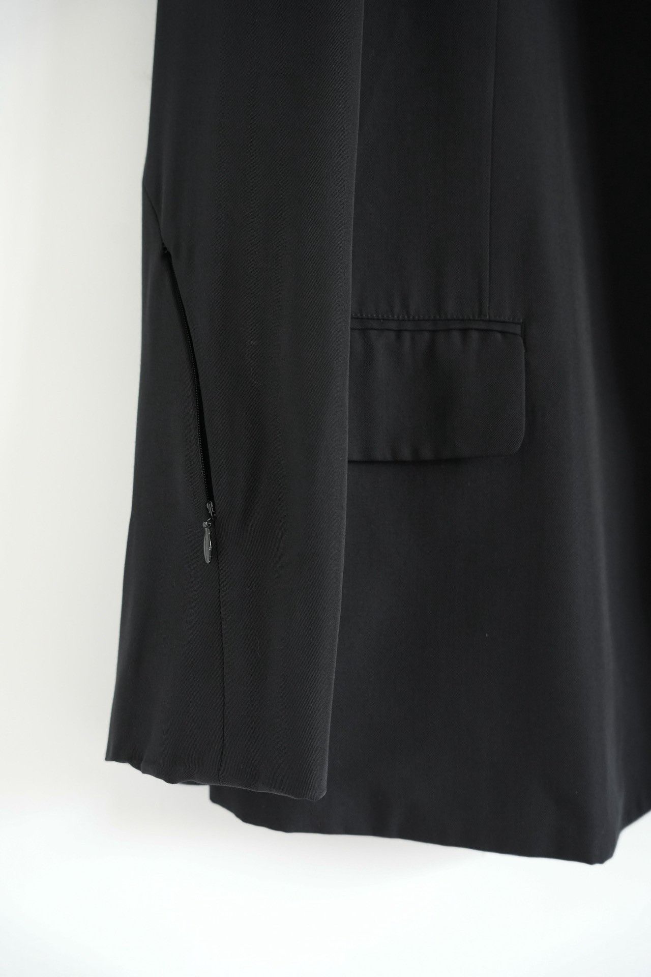 Yohji Yamamoto Yohji Yamamoto 99SS Curved Zipper Suit Size US S / EU 44-46 / 1 - 4 Thumbnail