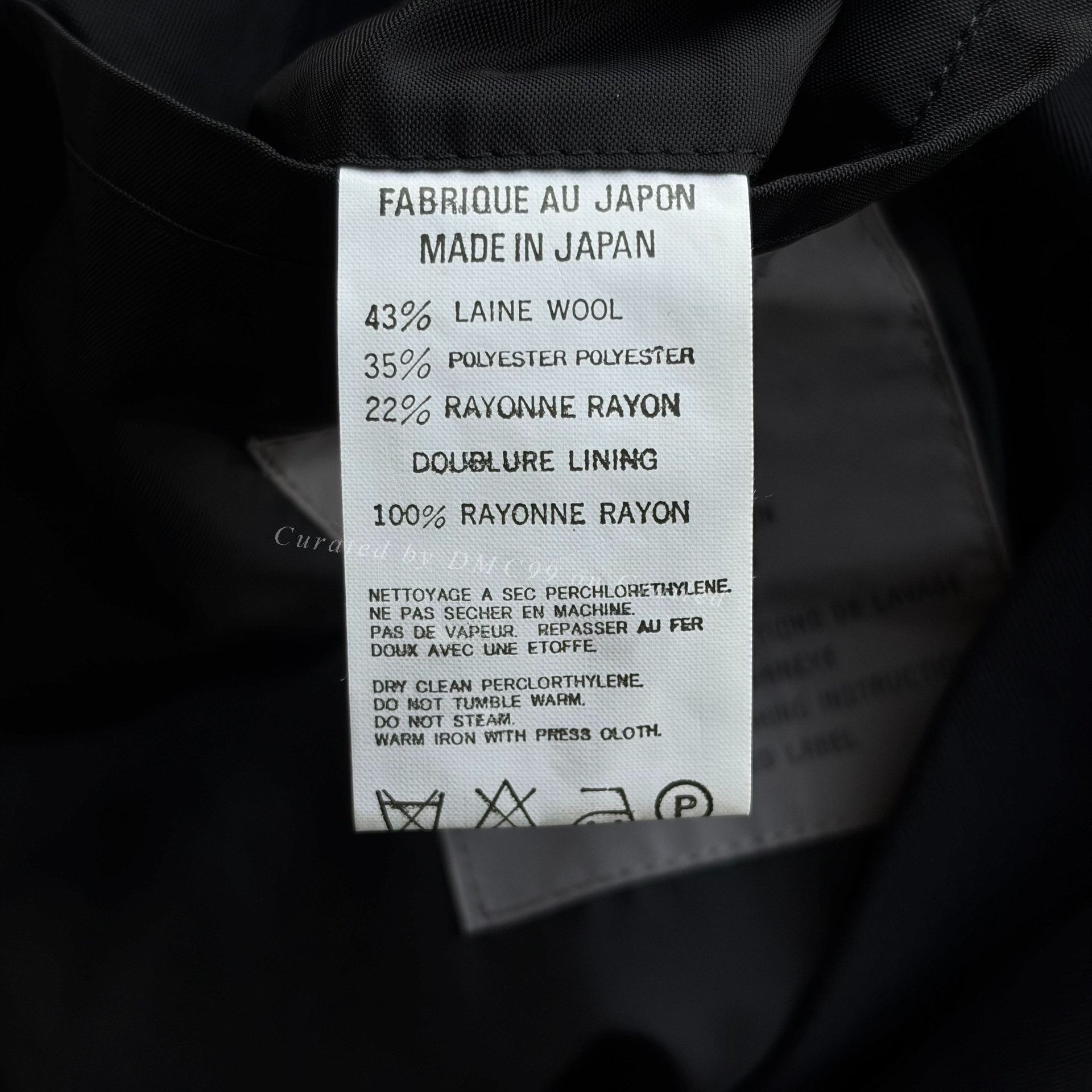 Yohji Yamamoto Yohji Yamamoto 99SS Curved Zipper Suit Size US S / EU 44-46 / 1 - 6 Thumbnail