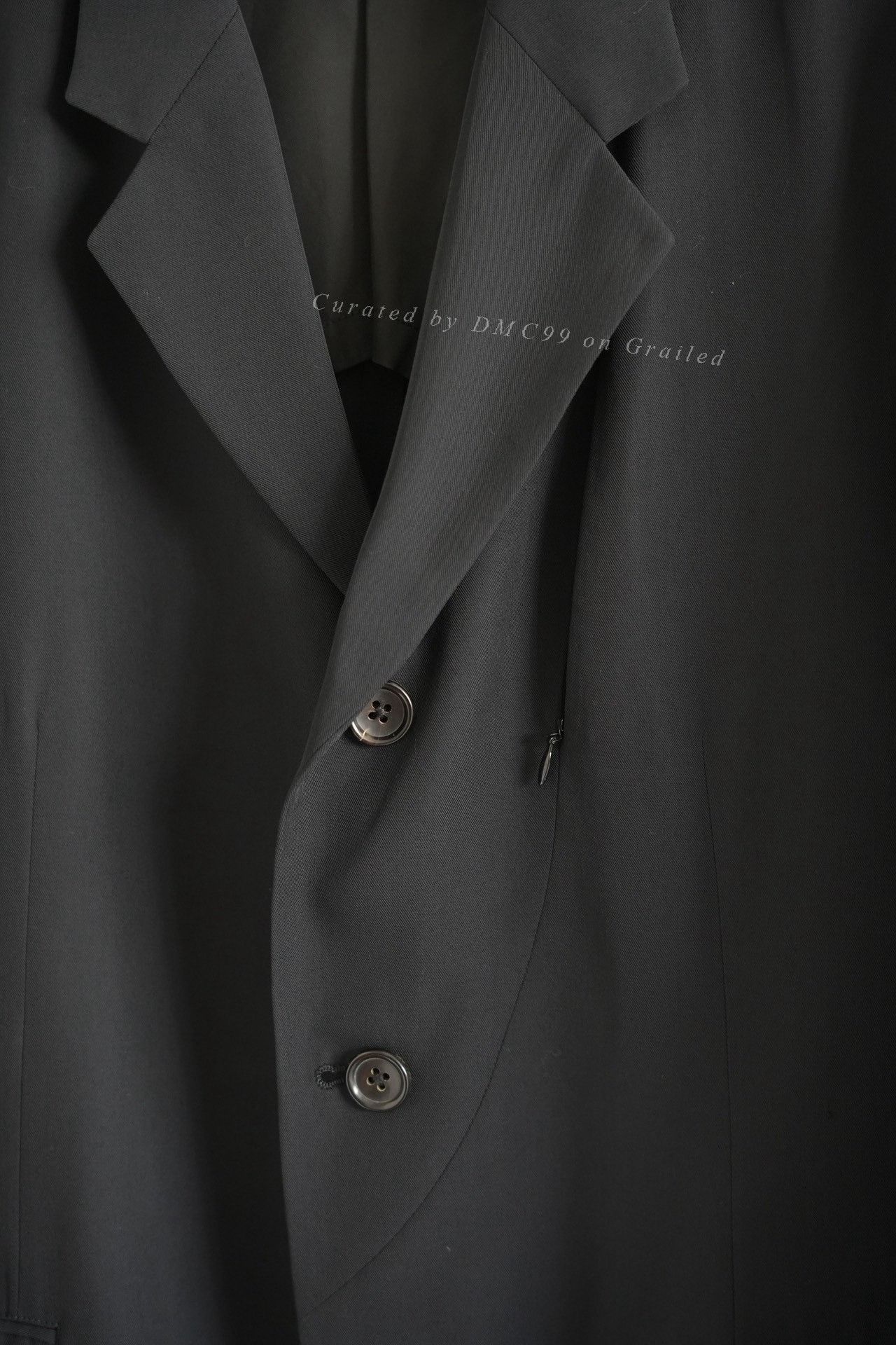 Yohji Yamamoto Yohji Yamamoto 99SS Curved Zipper Suit Size US S / EU 44-46 / 1 - 3 Thumbnail