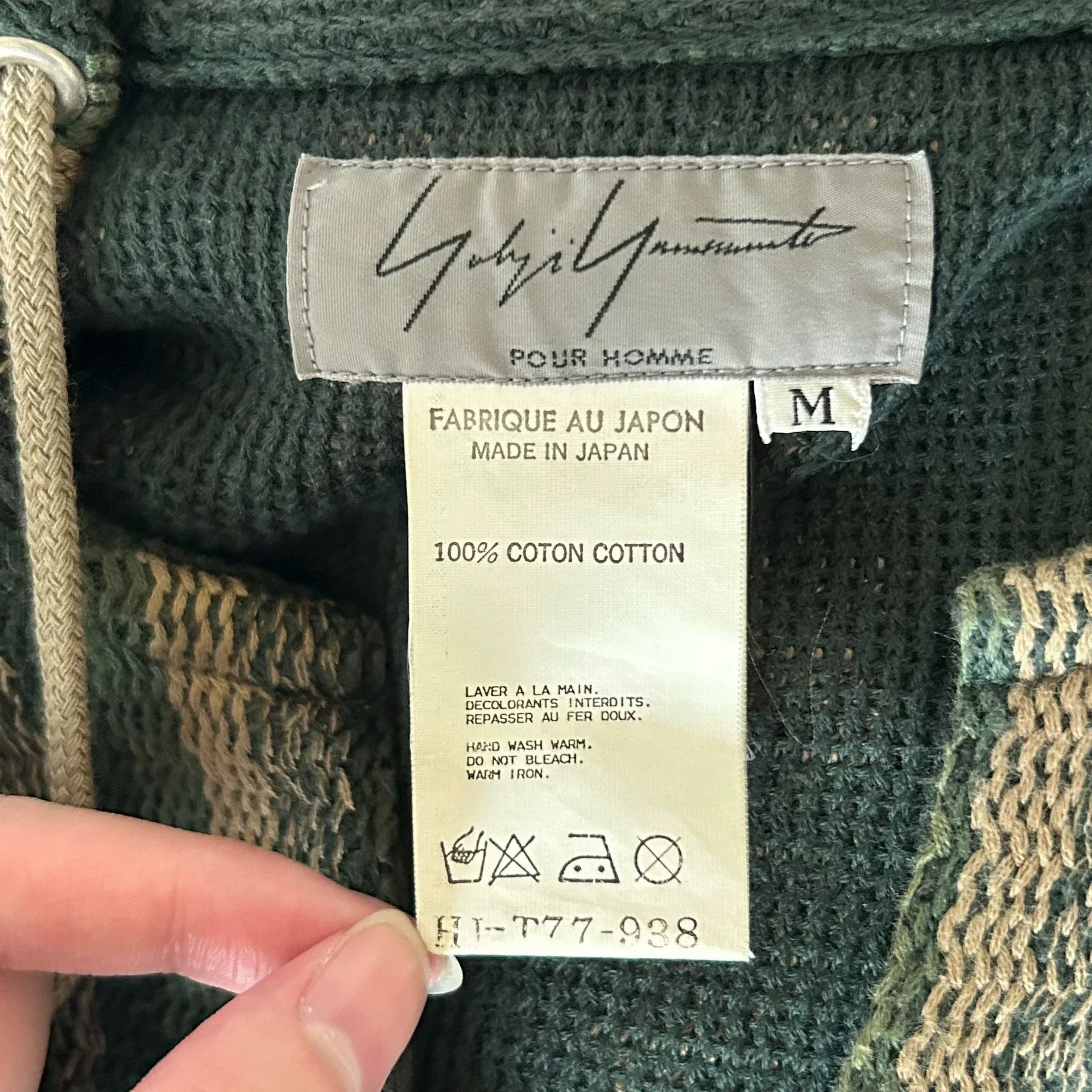 Yohji Yamamoto Yohji Yamamoto 98ss Portrait Stripe Hoodie Size US M / EU 48-50 / 2 - 6 Thumbnail