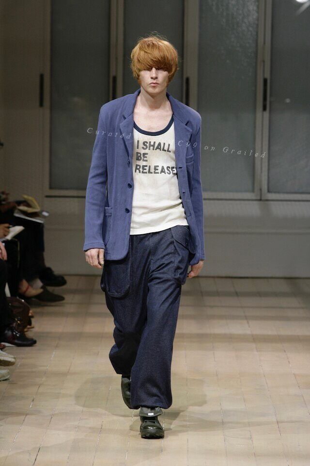 Yohji Yamamoto Yohji Yamamoto 08SS Distressed Stripe Blazer Size US M / EU 48-50 / 2 - 3 Thumbnail