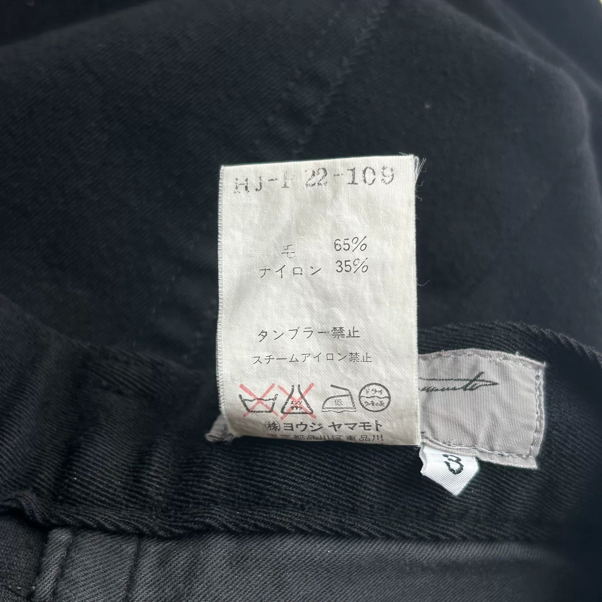 Yohji Yamamoto Yohji Yamamoto 04AW Wool-Nylon Jeans Size US 26 / EU 42 - 6 Thumbnail