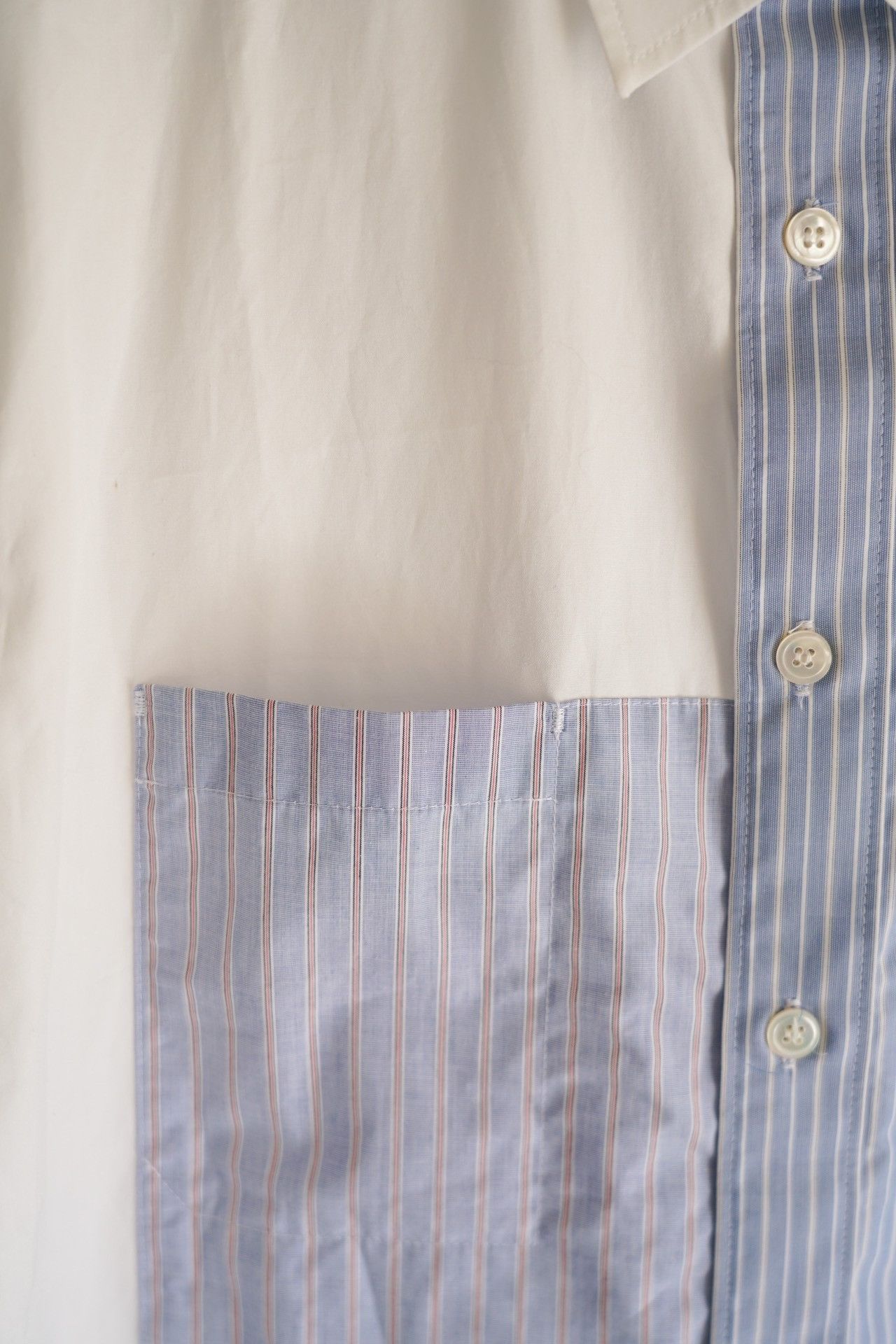 Yohji Yamamoto Yohji Yamamoto 13SS Blue Stripe Shirt Size US XL / EU 56 / 4 - 3 Thumbnail
