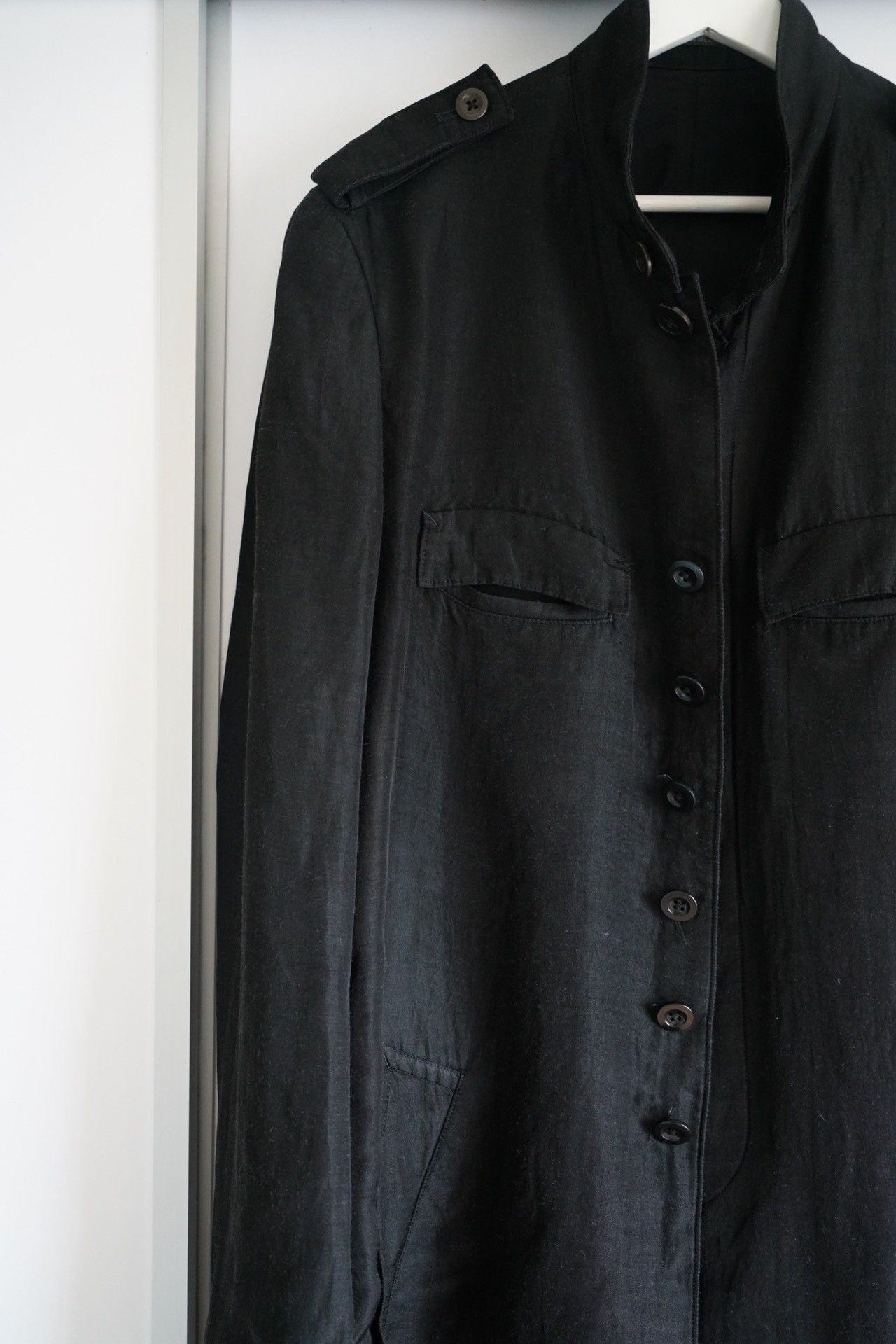 Yohji Yamamoto Yohji Yamamoto 08SS Bamboo Fiber Coat Size US XL / EU 56 / 4 - 3 Thumbnail
