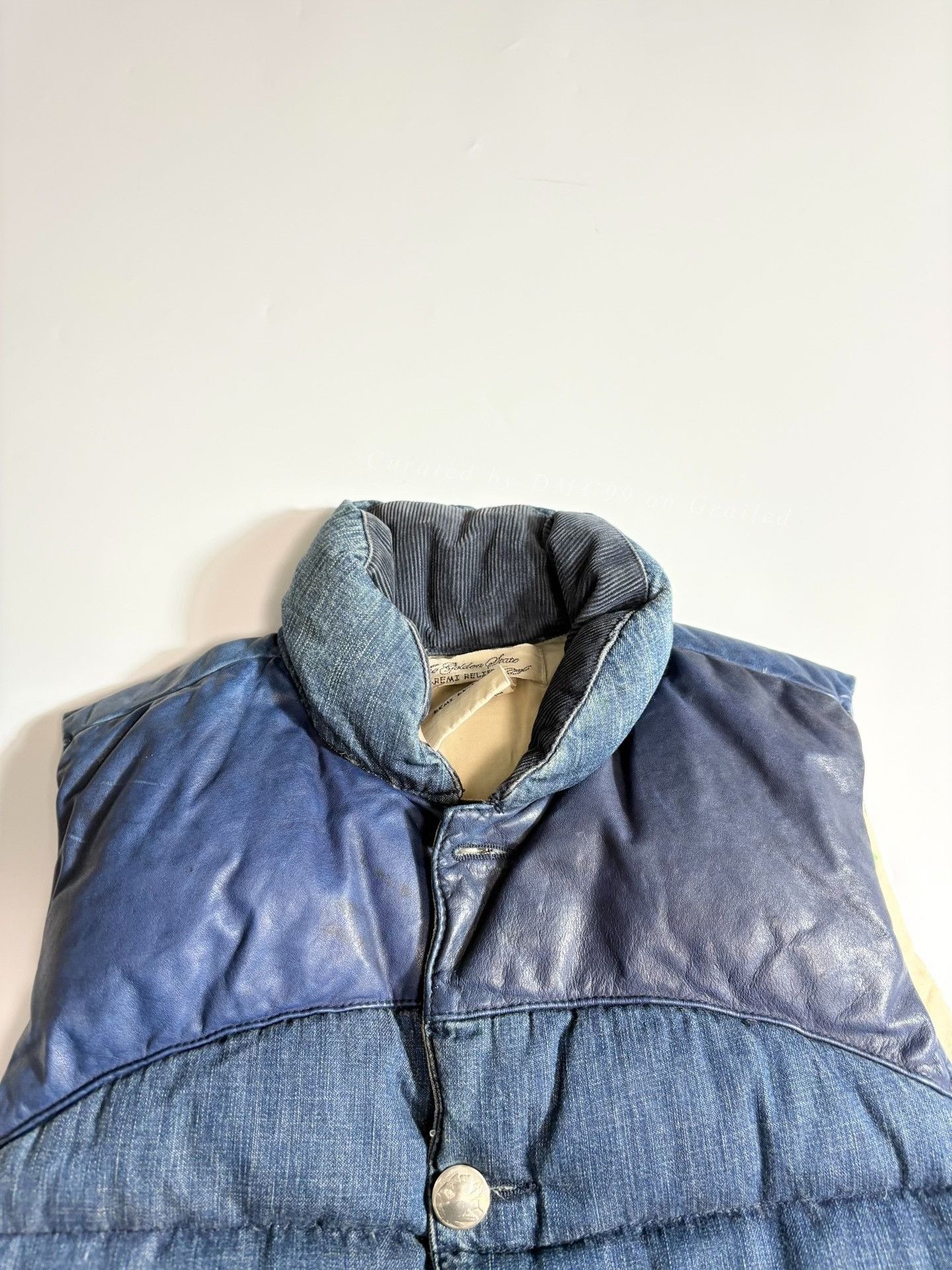 Visvim REMI RELIEF Indigo Sheepskin Down Vest Size US S / EU 44-46 / 1 - 2 Thumbnail