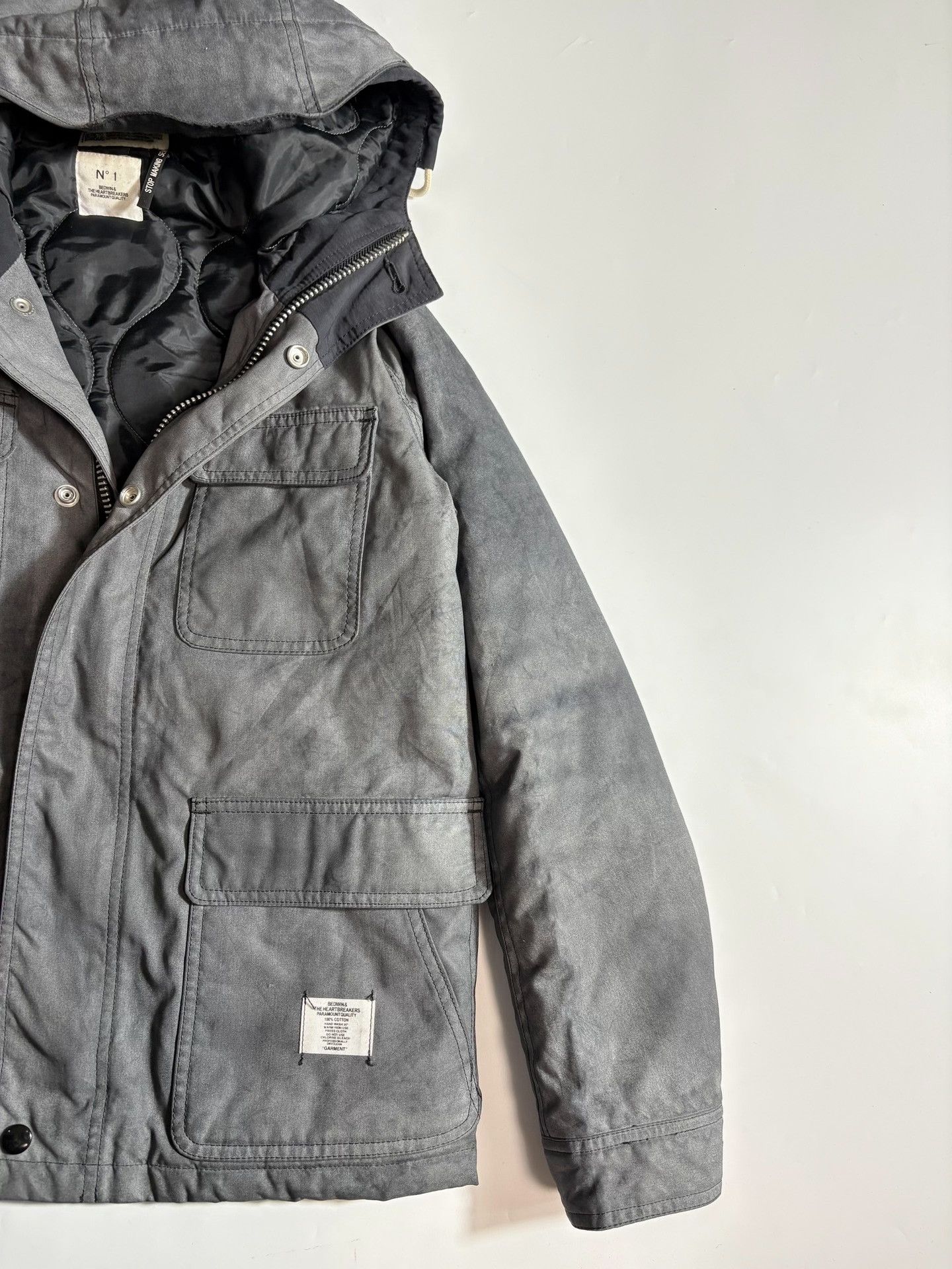 Bedwin & The Heartbreakers BEDWIN Frosted Yin-Yang Distressed Jacket Size US S / EU 44-46 / 1 - 4 Thumbnail