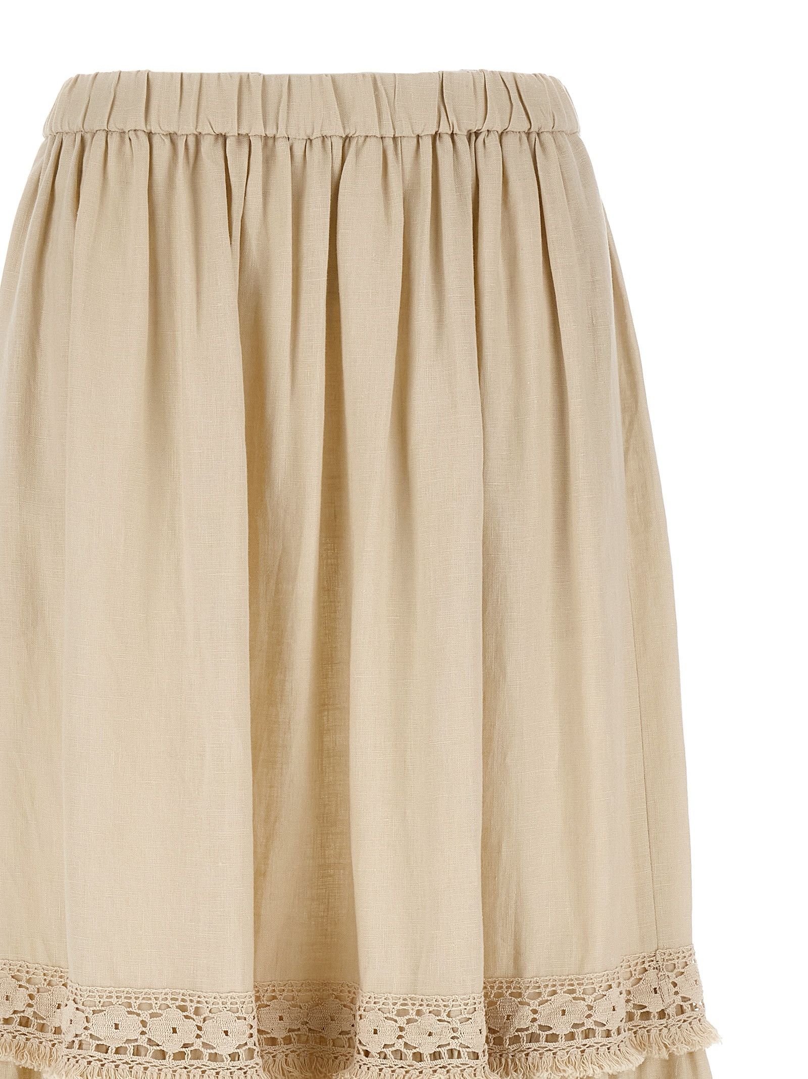 Weekend Max Mara 'WkiPallore' 'Mediterranean Ease' Capsule Collection Skirt Size 28" / US 6 / IT 42 - 3 Thumbnail