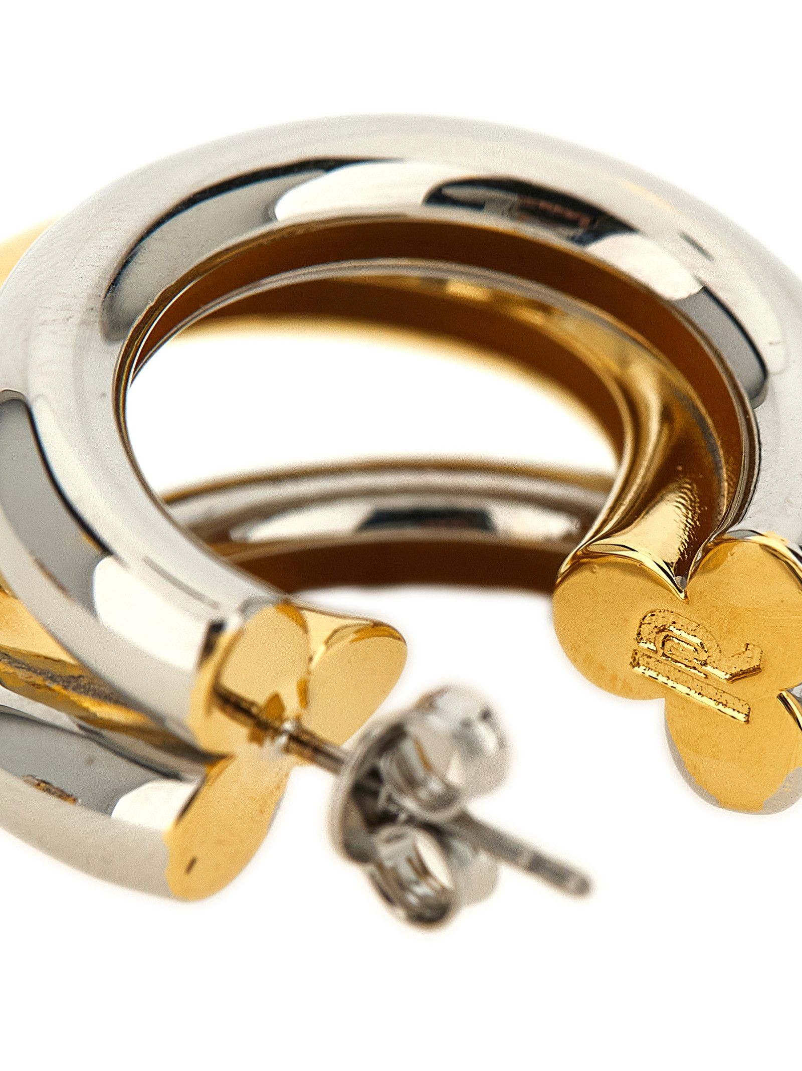 Paco Rabanne 'Triple Hoop' earrings Size ONE SIZE - 2 Thumbnail