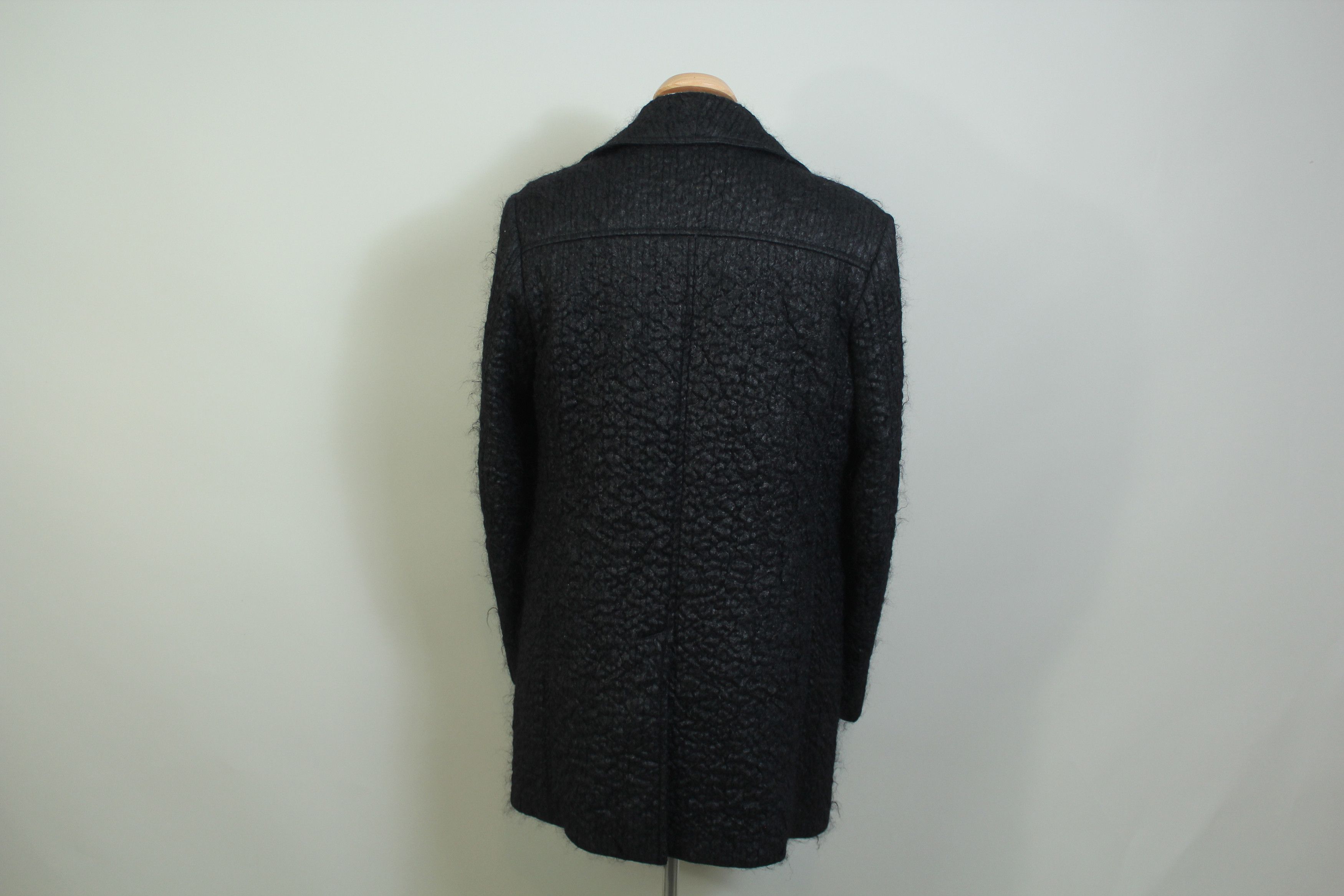 Z Zegna Waxed Persian Lamb Pea Coat Size US M / EU 48-50 / 2 - 2 Thumbnail