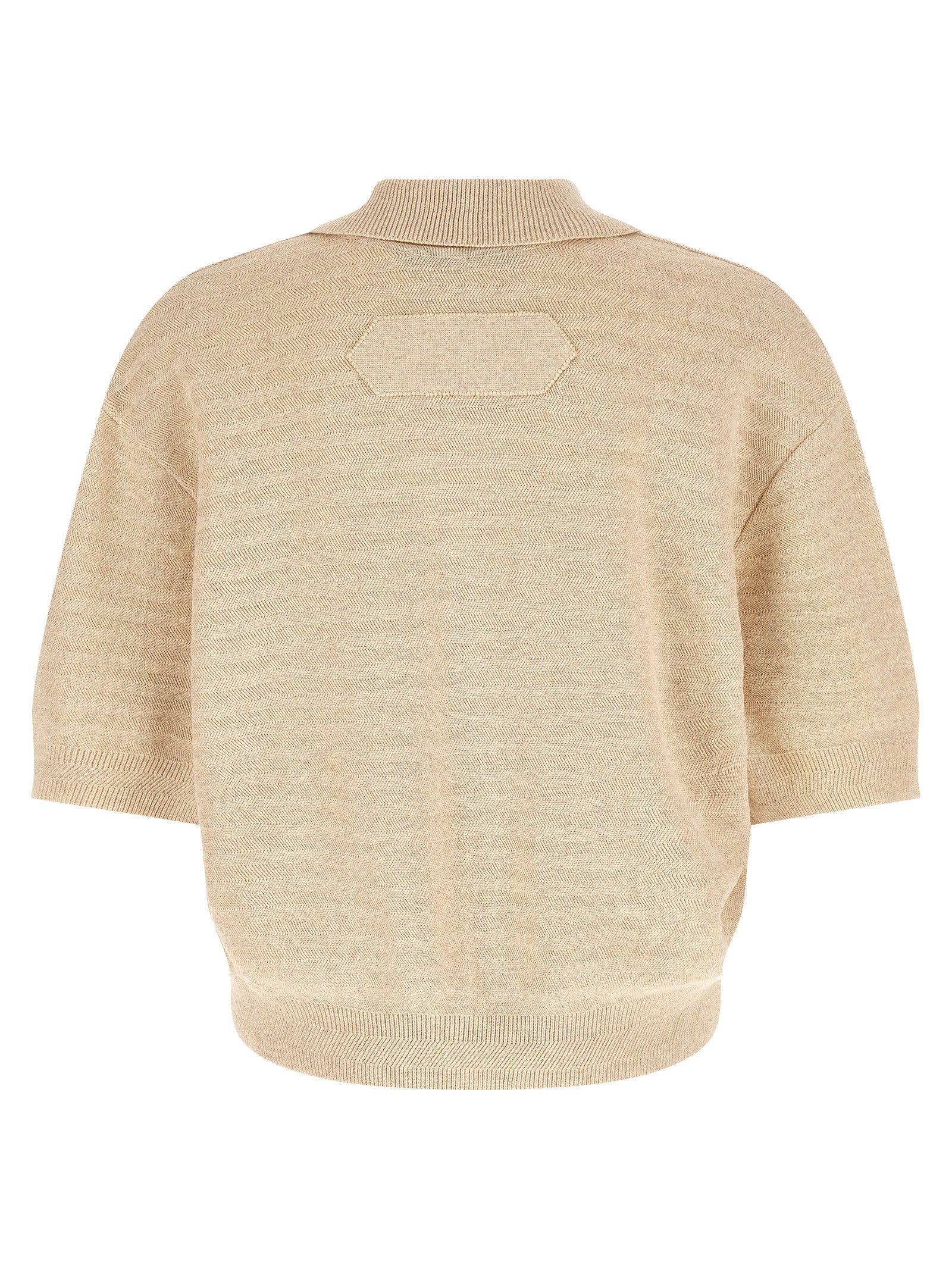 Jacquemus 'Le Polo Maille Chevron' polo shirt Size US XL / EU 56 / 4 - 2 Thumbnail