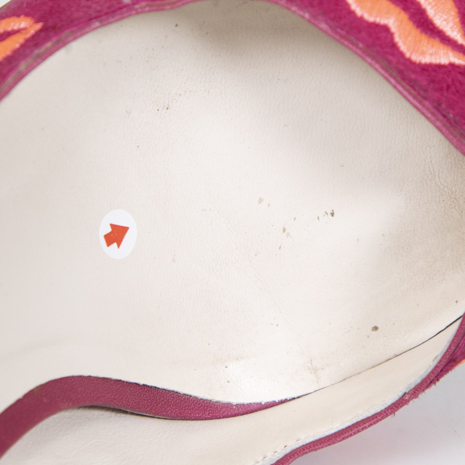 Sophia Webster Pink Suede Embroidered Lips Pumps Size US 8 / IT 38 - 7 Thumbnail