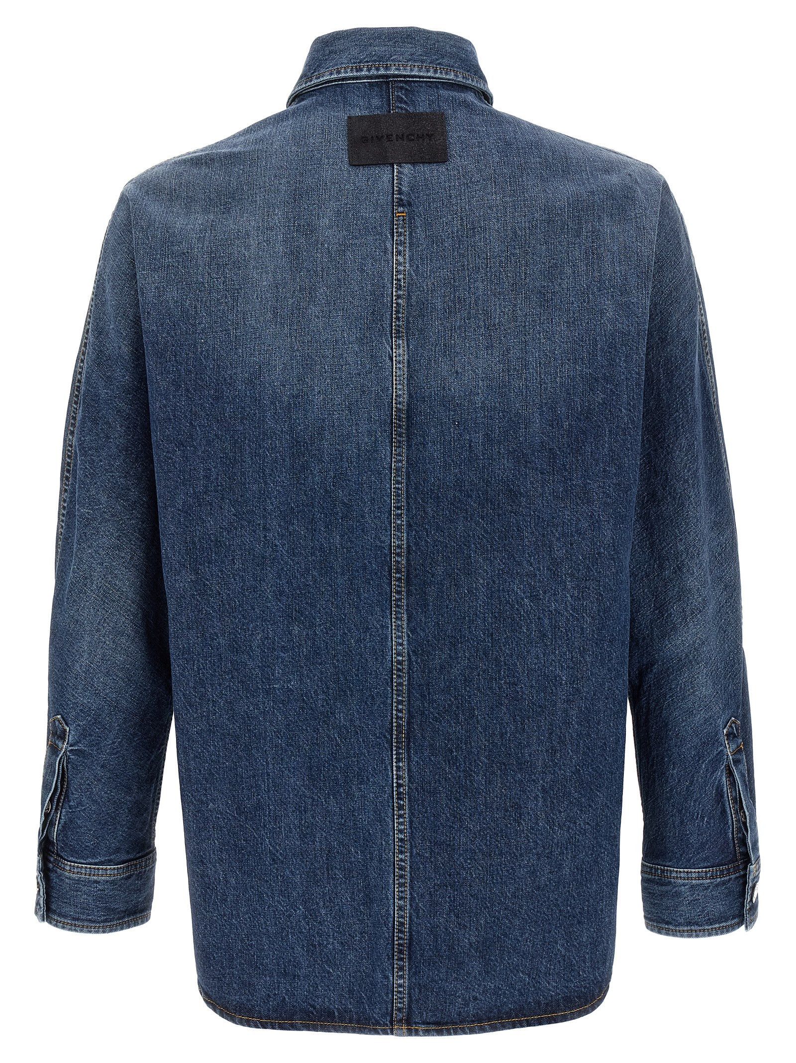 Givenchy Denim Overshirt Size US M / EU 48-50 / 2 - 2 Thumbnail
