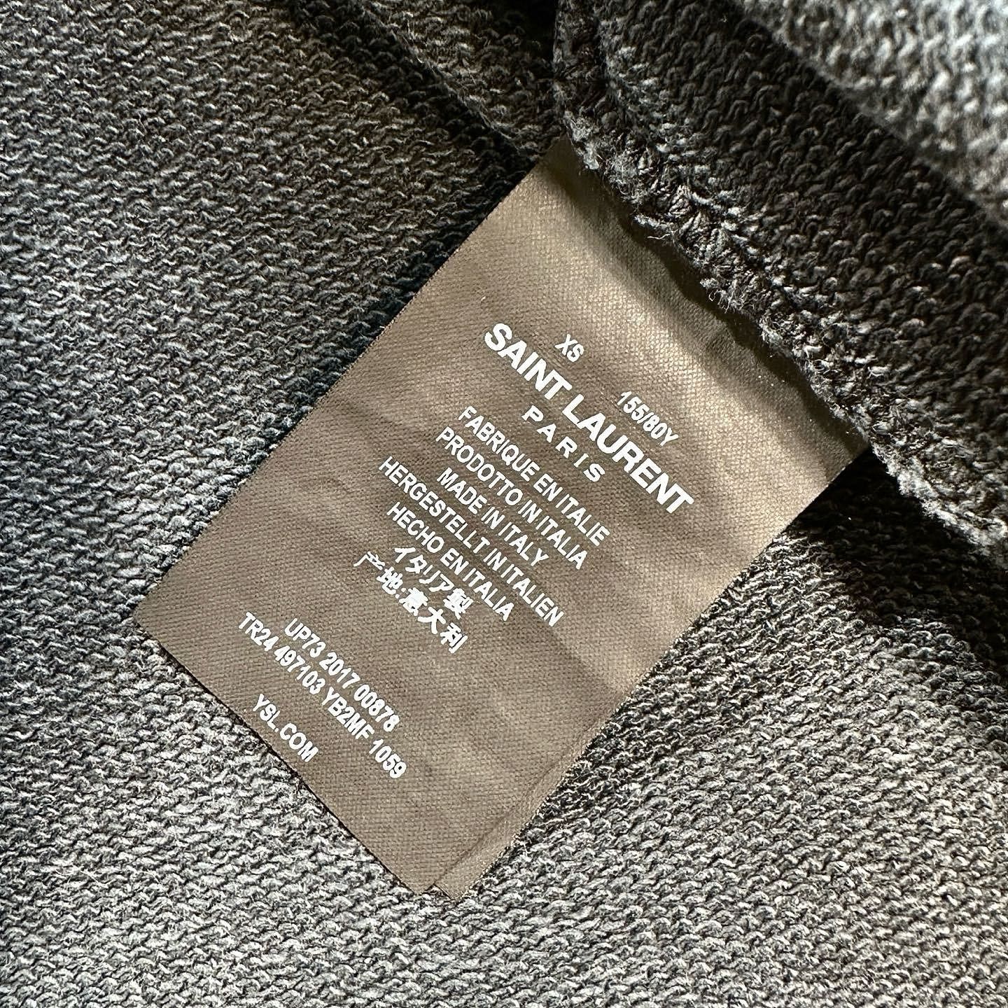 Saint Laurent Paris Saint Laurent Logo Sweatshirt Size XS Size XS / US 0-2 / IT 36-38 - 4 Thumbnail