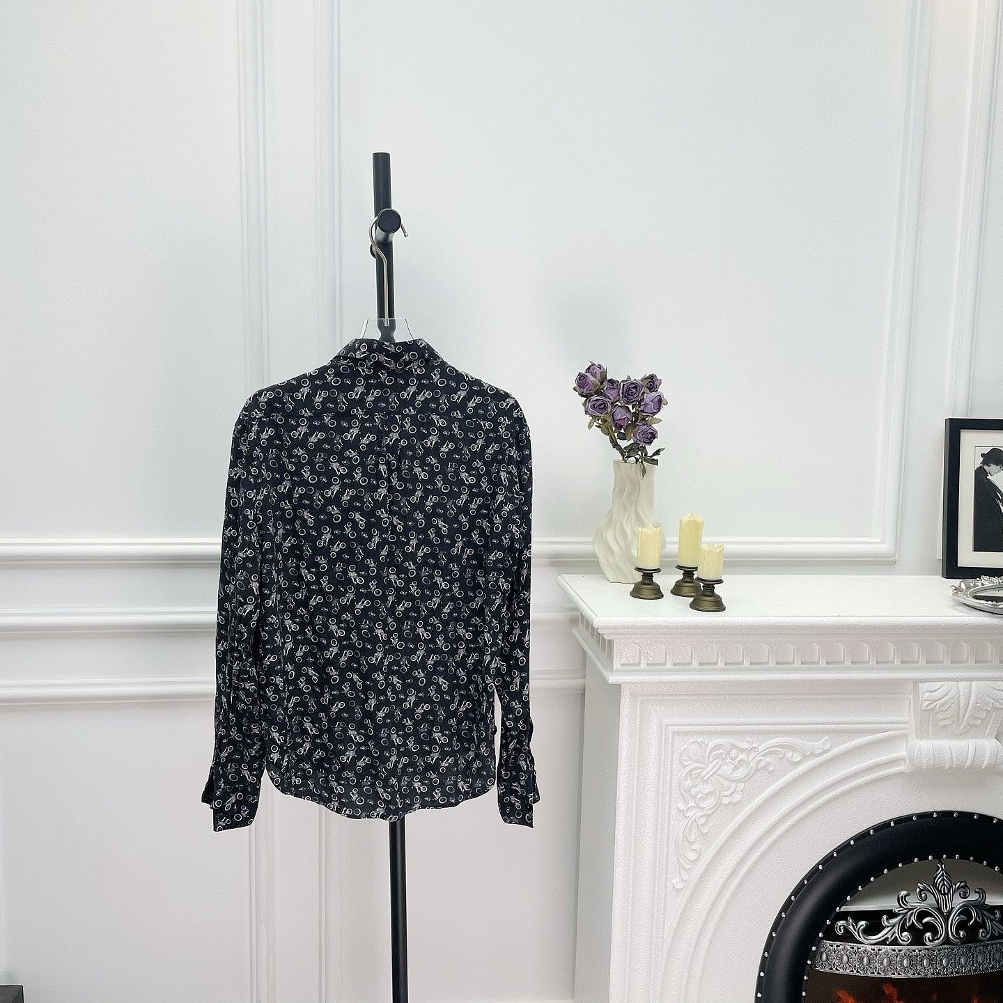 Saint Laurent Paris Saint Laurent Motorcycle Print Shirt Size S Size US S / EU 44-46 / 1 - 2 Thumbnail