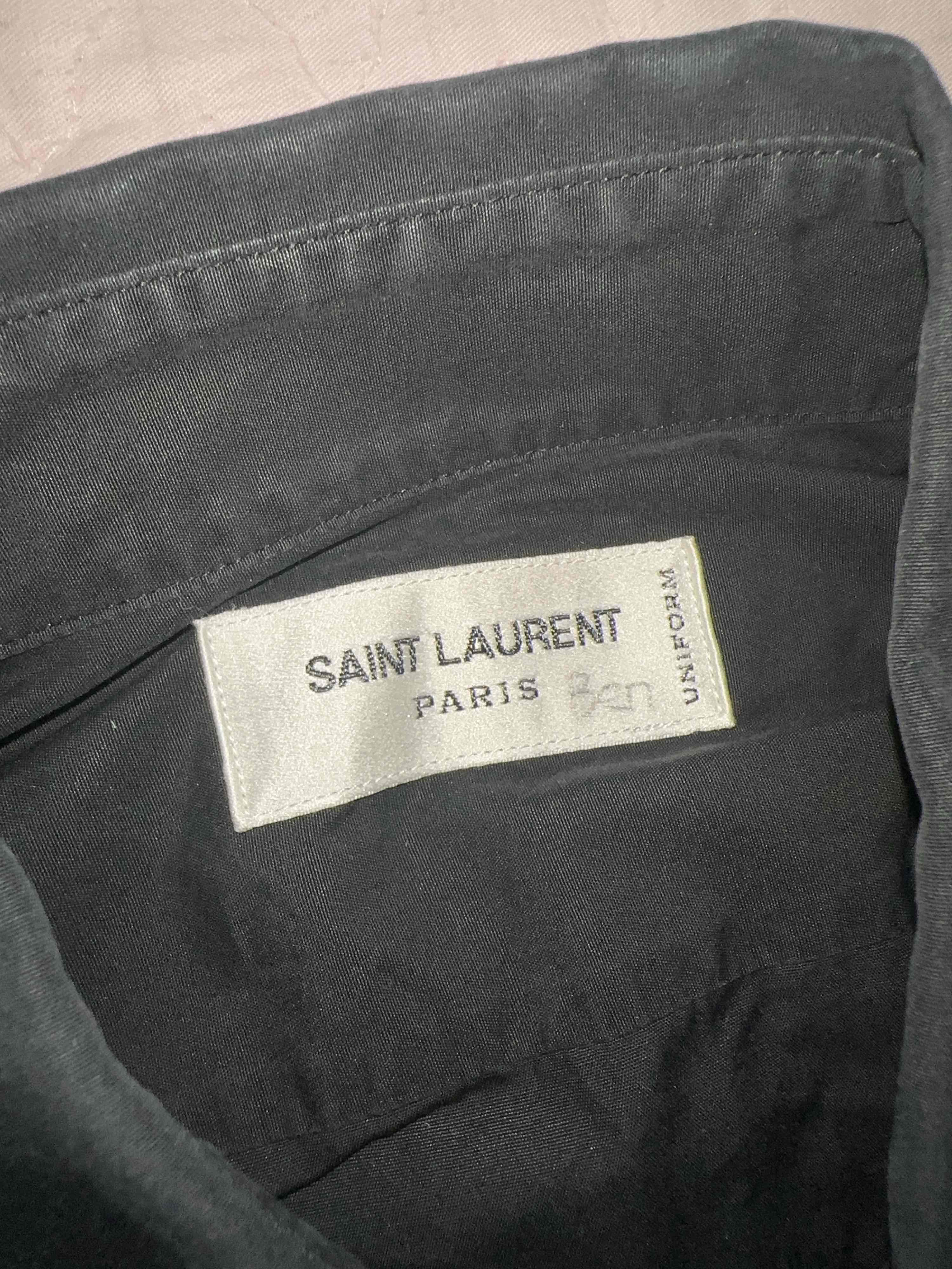 Saint Laurent Paris Saint Laurent Uniform Button Up Shirt Size S Size US S / EU 44-46 / 1 - 3 Thumbnail