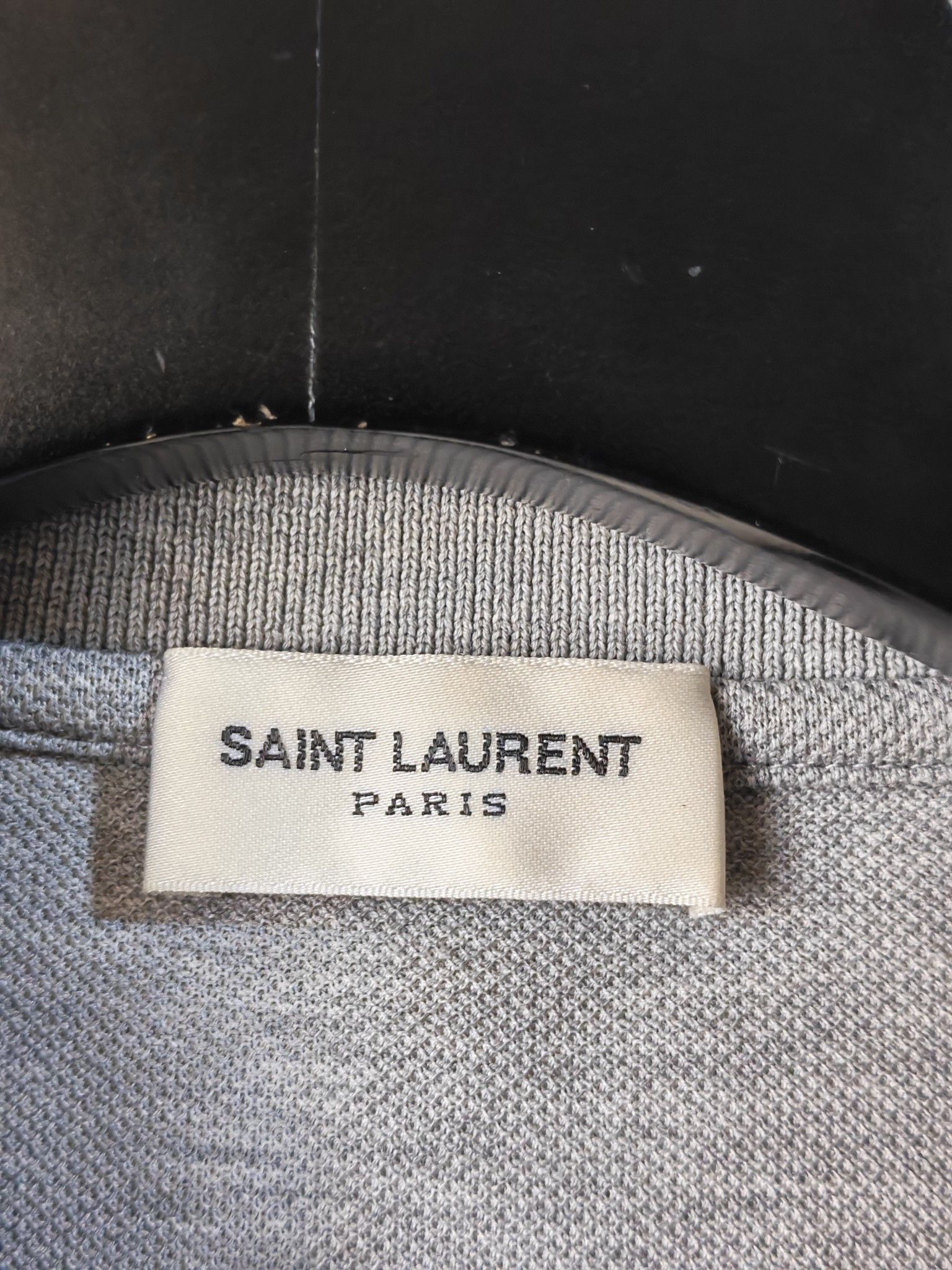 Saint Laurent Paris Saint Laurent Solid Polo Shirt Size M Size US M / EU 48-50 / 2 - 3 Thumbnail