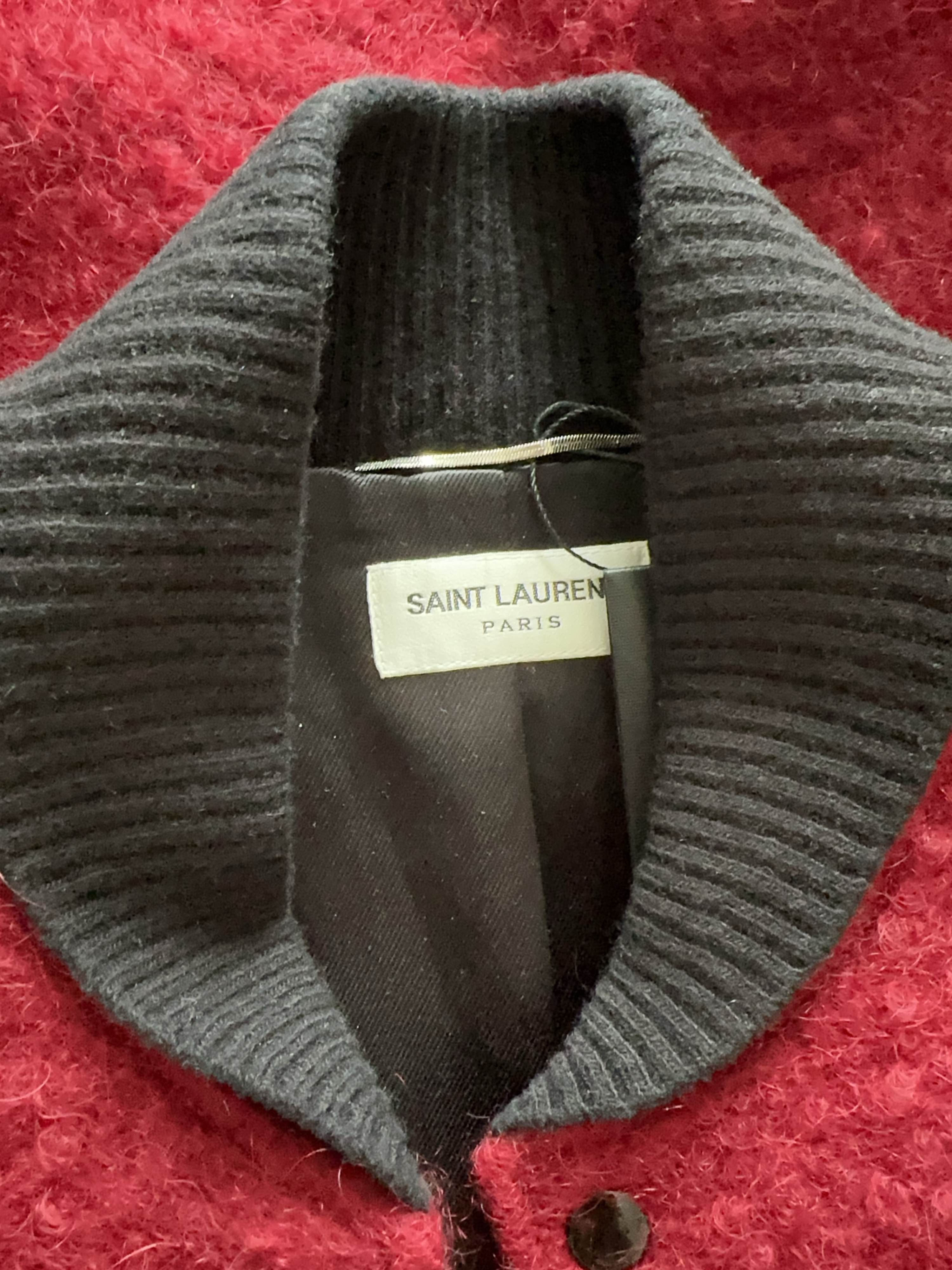 Saint Laurent Paris Saint Laurent Wool & Leather Bomber Jacket Size M Size US M / EU 48-50 / 2 - 3 Thumbnail