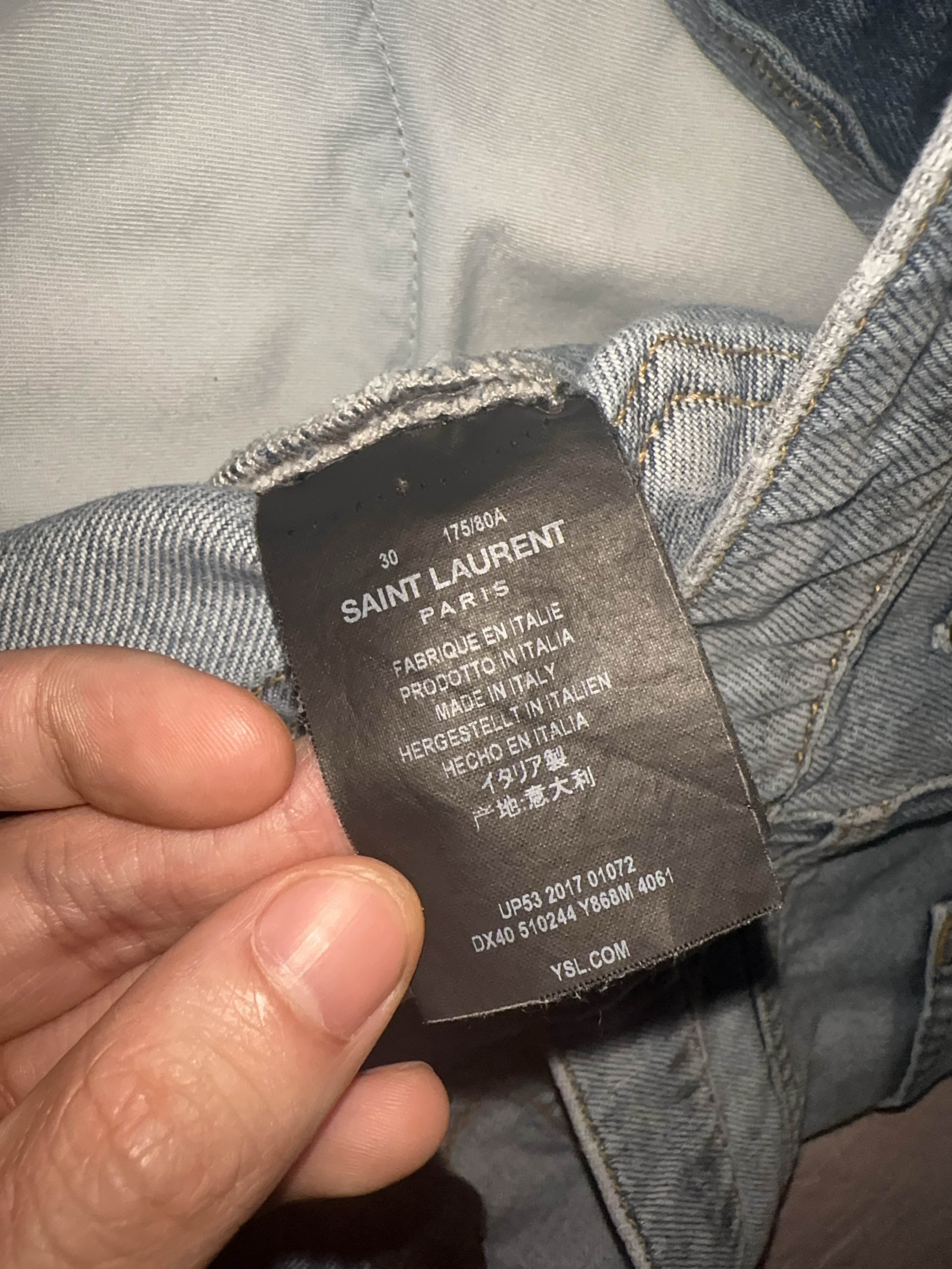 Saint Laurent Paris Saint Laurent Washed Jeans Size 30 Size US 30 / EU 46 - 4 Thumbnail