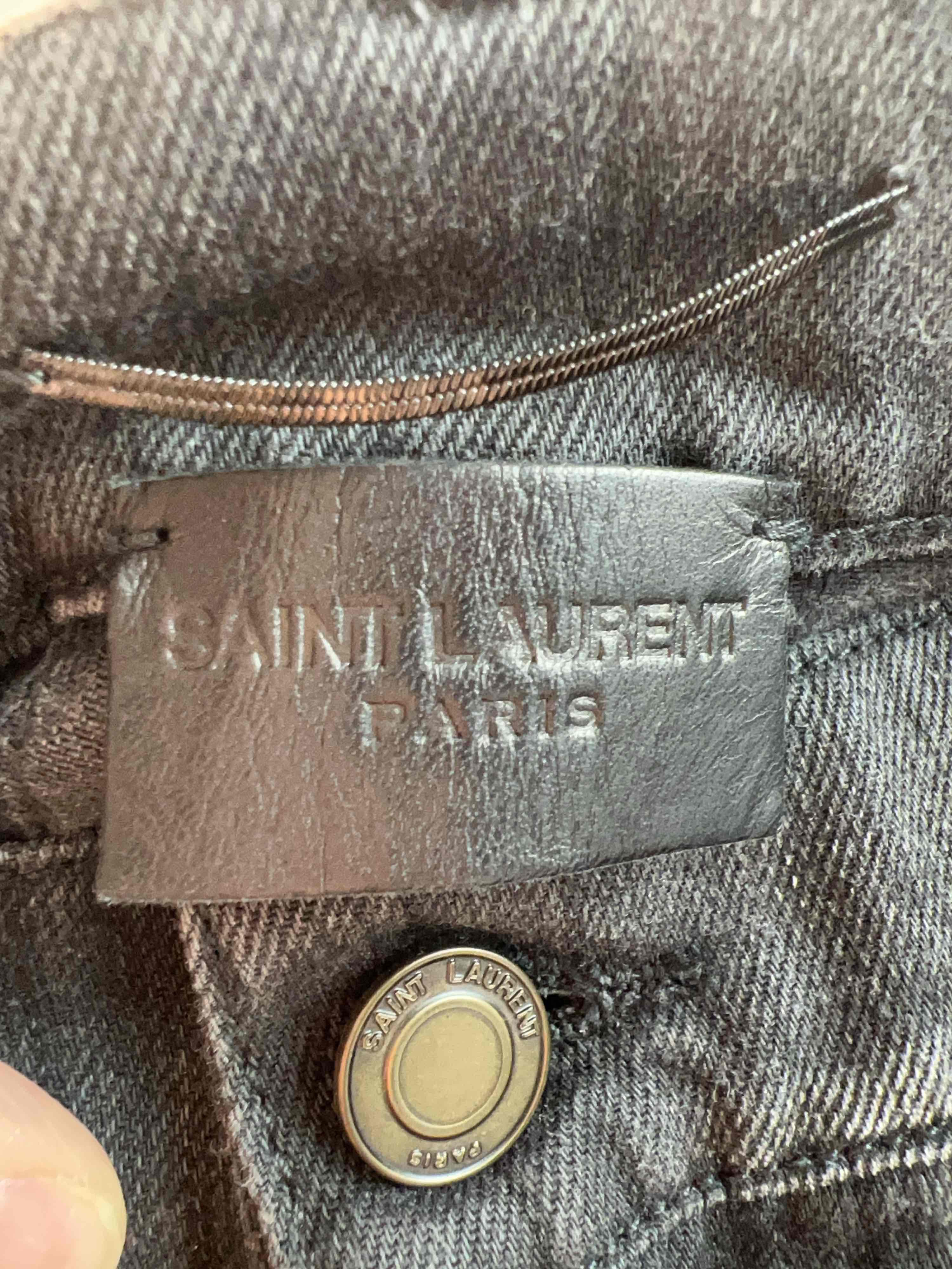 Saint Laurent Paris Saint Laurent Black Denim Jeans Size 34 Size US 34 / EU 50 - 3 Thumbnail