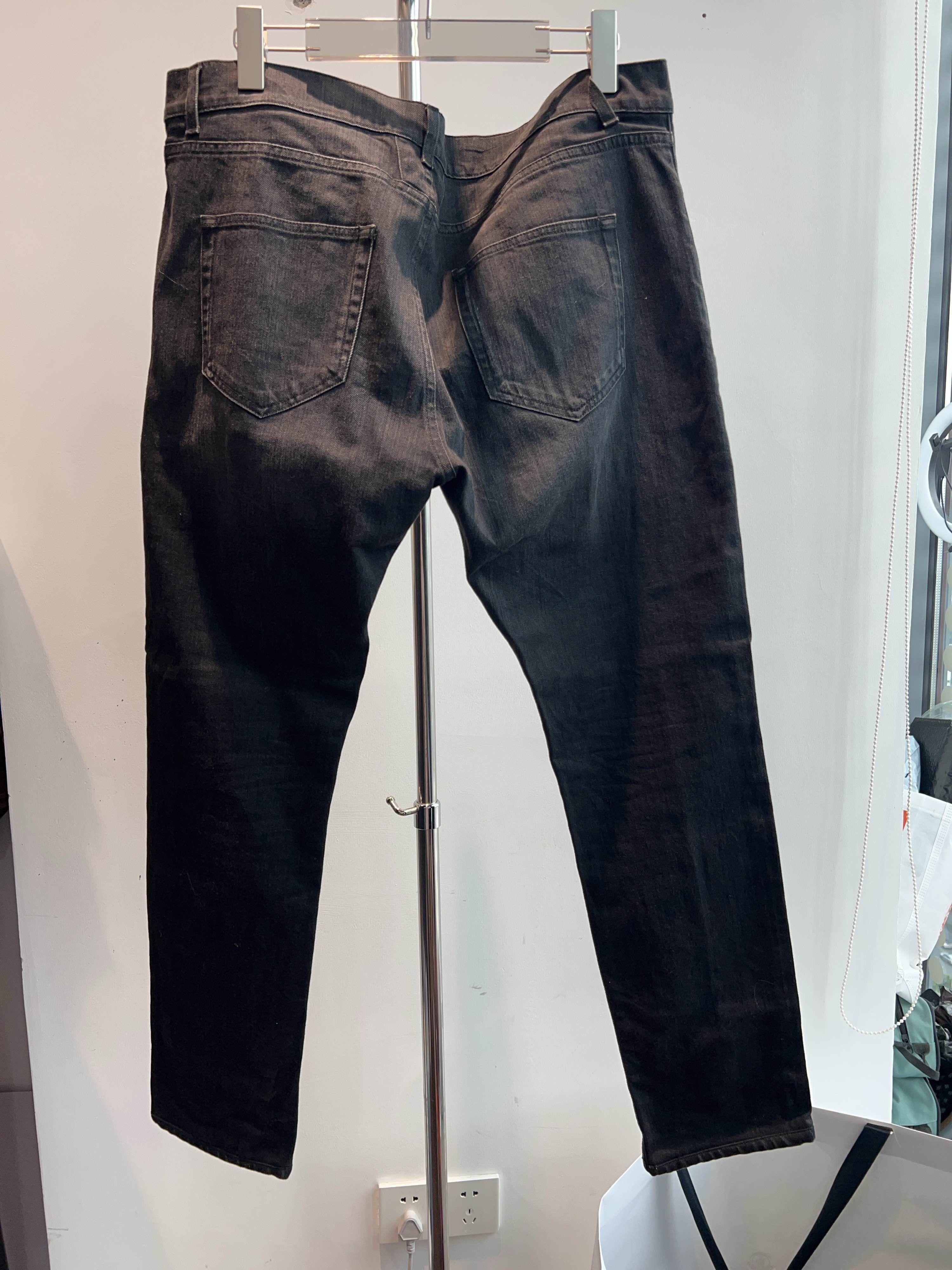 Saint Laurent Paris Saint Laurent Black Denim Jeans Size 34 Size US 34 / EU 50 - 2 Thumbnail