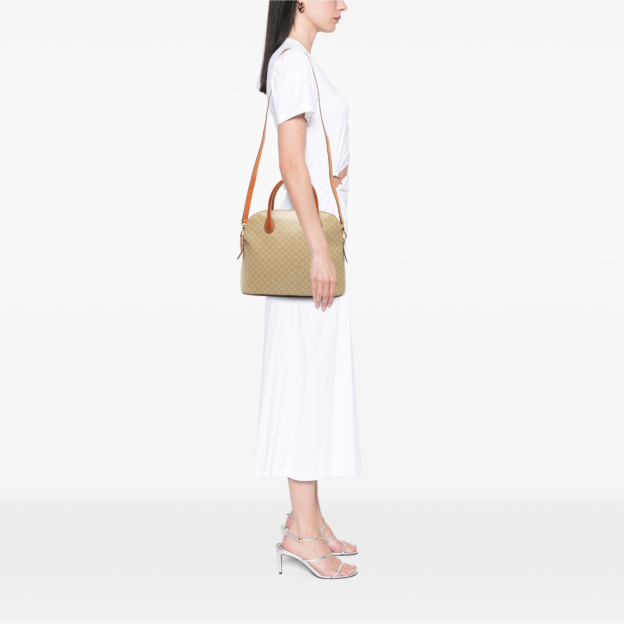 Celine Macadam Coated Canvas Dome Satchel Size ONE SIZE - 7 Thumbnail