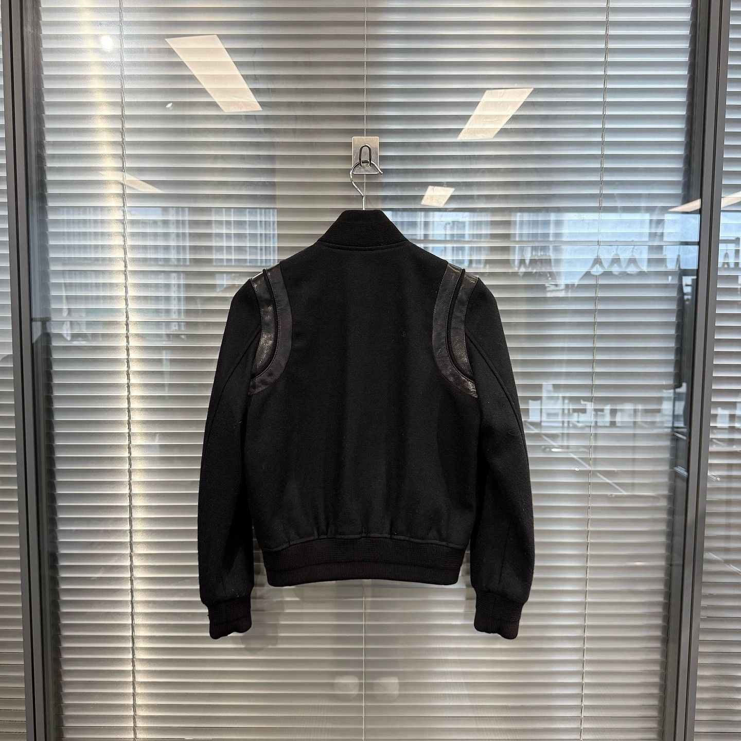 Saint Laurent Paris Saint Laurent Leather Trim Wool Varsity Jacket Size 38 Size S / US 4 / IT 40 - 2 Thumbnail