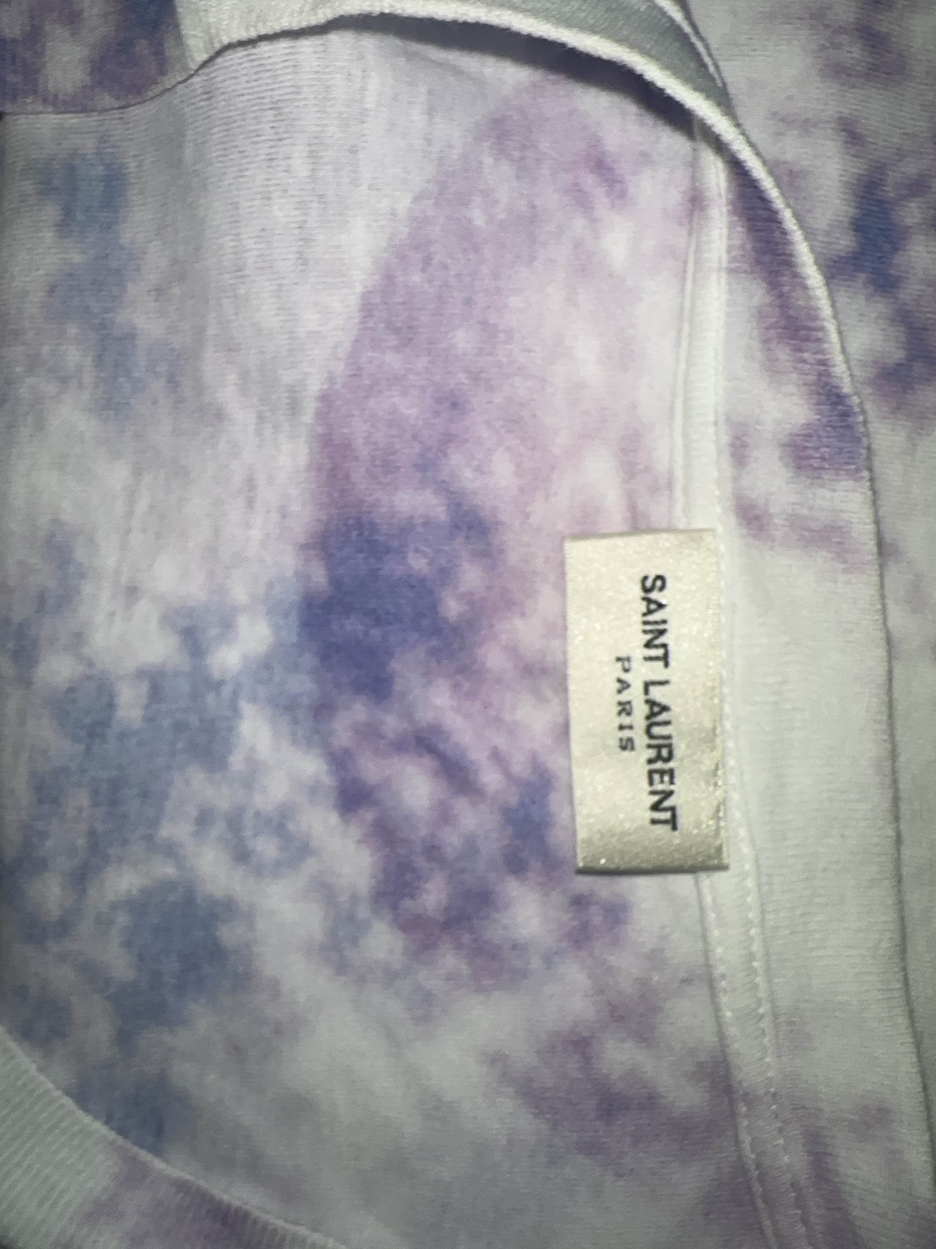 Saint Laurent Paris Saint Laurent Tie-Dye T-Shirt Size L Size US L / EU 52-54 / 3 - 3 Thumbnail