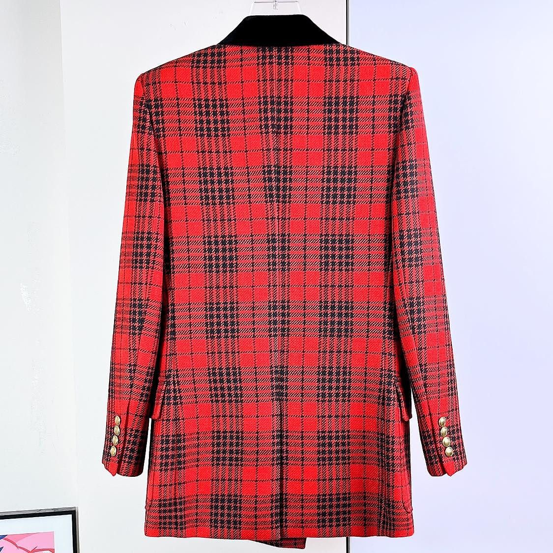 Saint Laurent Paris Saint Laurent Plaid Wool Blazer Size 36 Size XS / US 0-2 / IT 36-38 - 2 Thumbnail