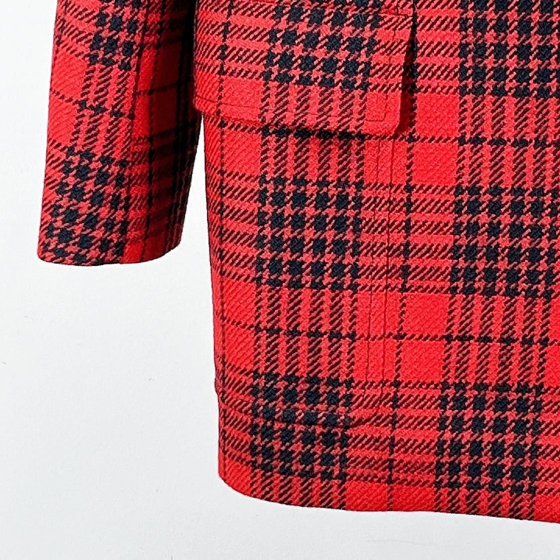 Saint Laurent Paris Saint Laurent Plaid Wool Blazer Size 36 Size XS / US 0-2 / IT 36-38 - 6 Thumbnail