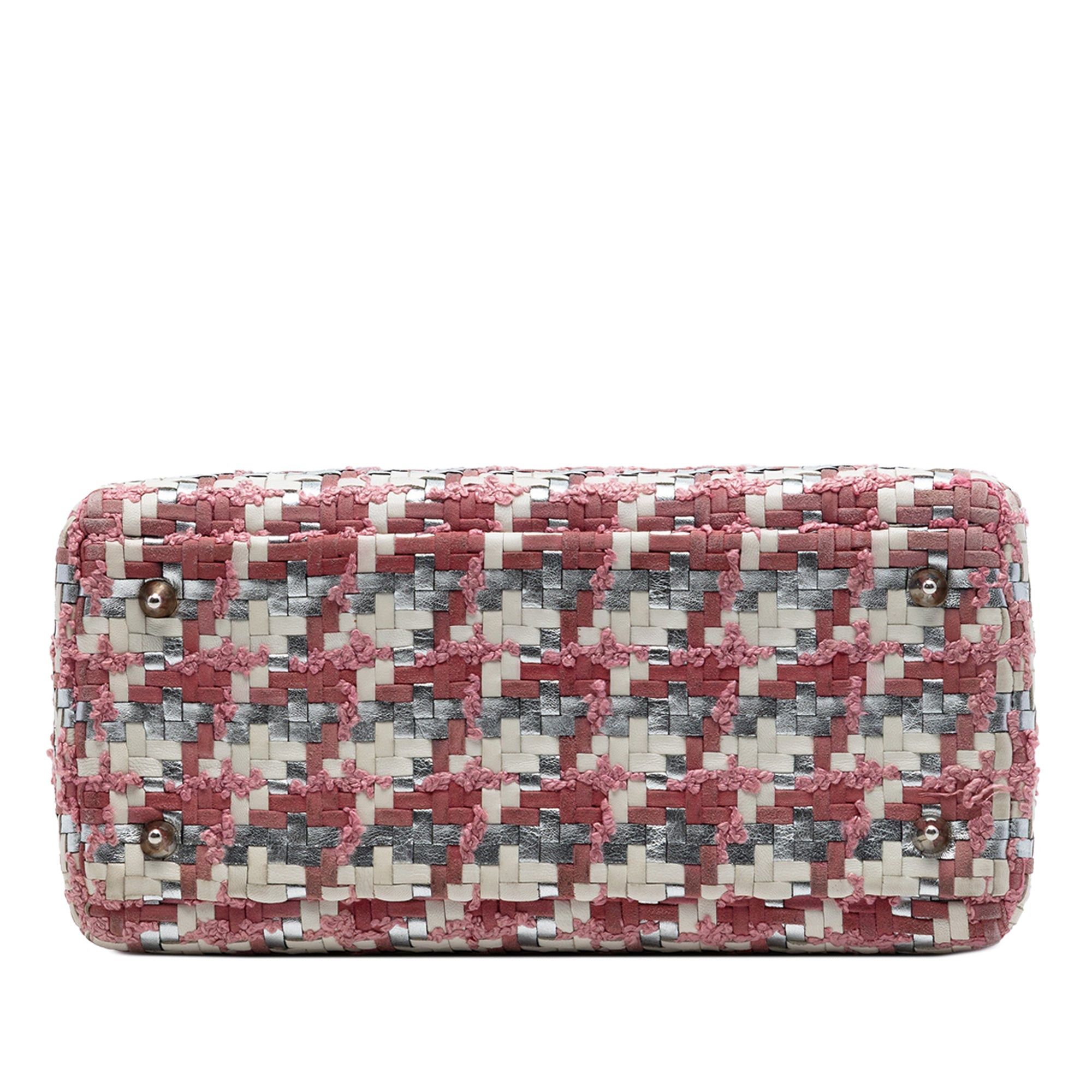 Dior Medium Woven Lambskin and Tweed Lady Dior Size ONE SIZE - 3 Thumbnail