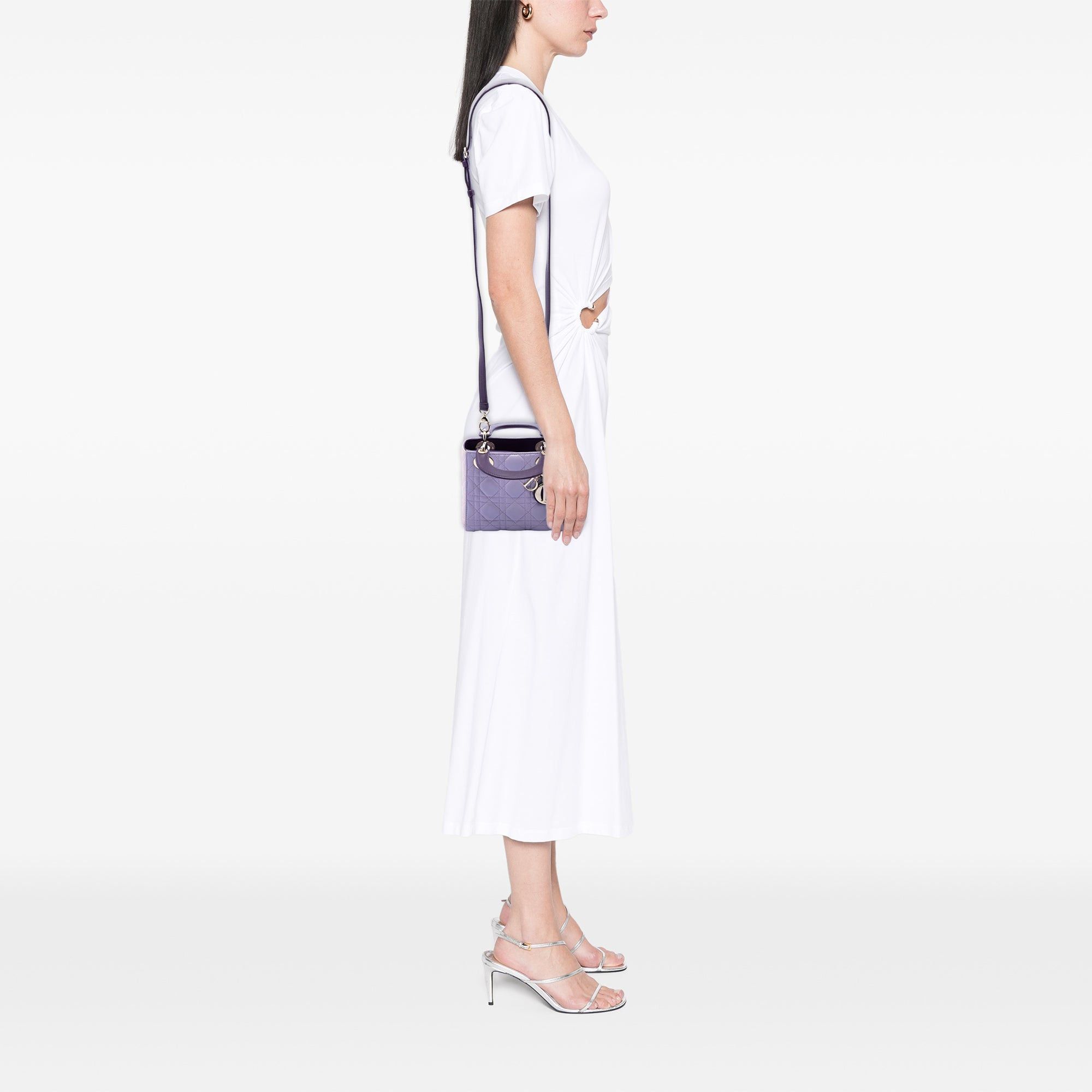 Dior Mini Tricolor Lambskin Cannage Lady Dior Size ONE SIZE - 6 Thumbnail