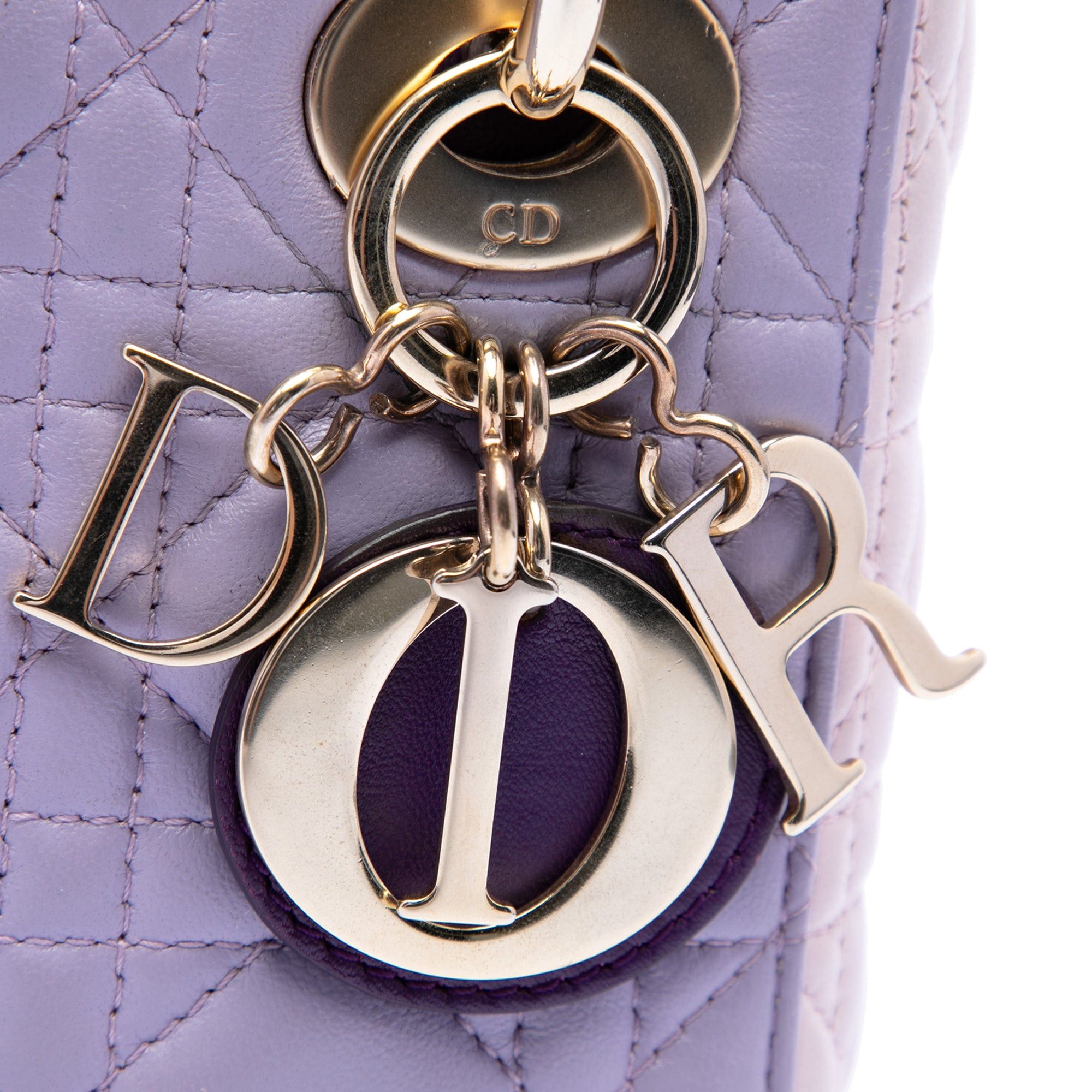 Dior Mini Tricolor Lambskin Cannage Lady Dior Size ONE SIZE - 5 Thumbnail