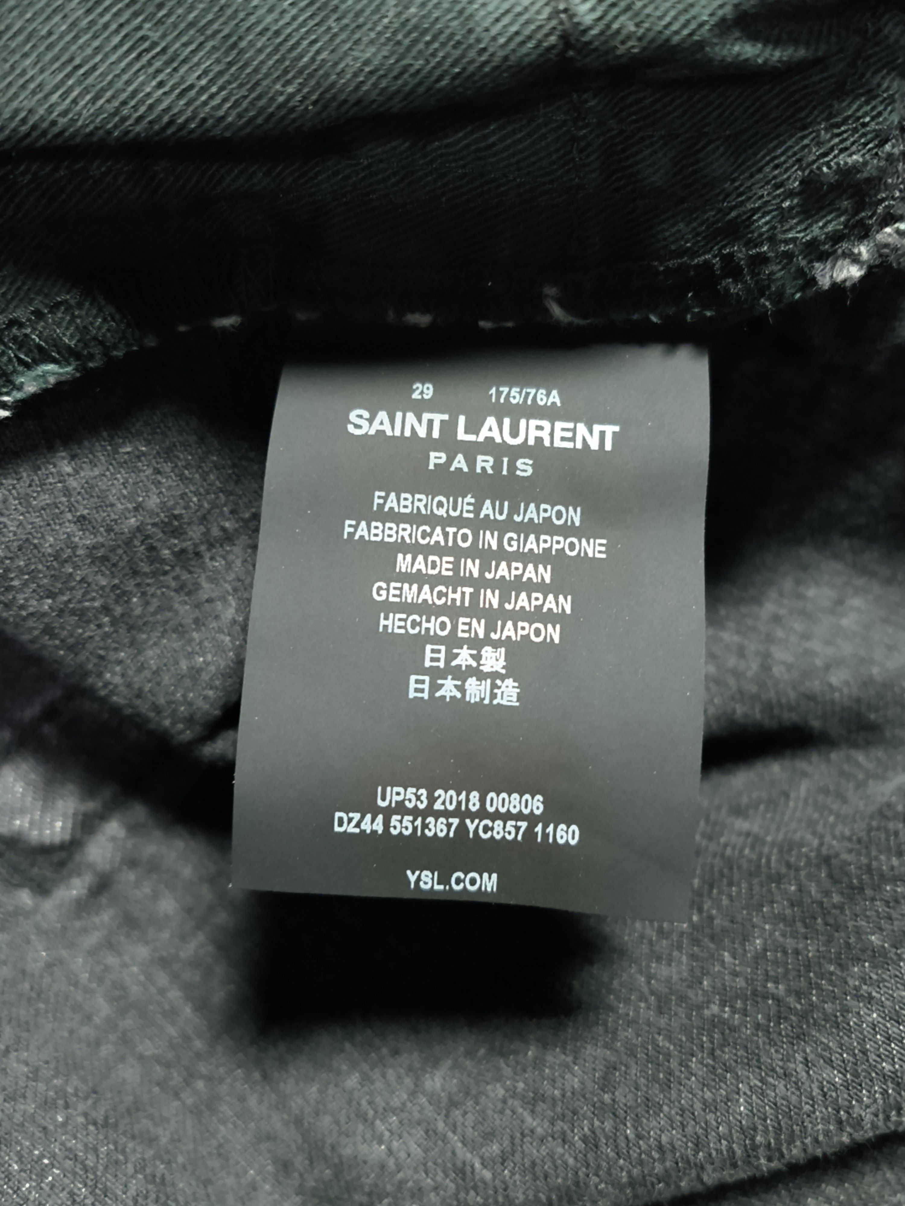 Saint Laurent Paris Saint Laurent Frayed Hem Denim Shorts Size 29 Size US 29 - 4 Thumbnail