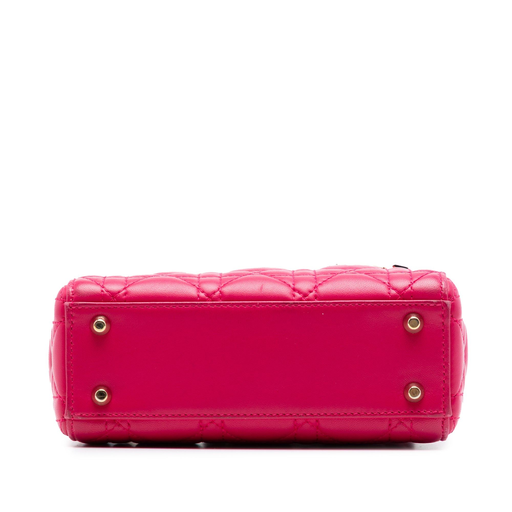 Dior Mini Lambskin Cannage Lady Dior Size ONE SIZE - 3 Thumbnail