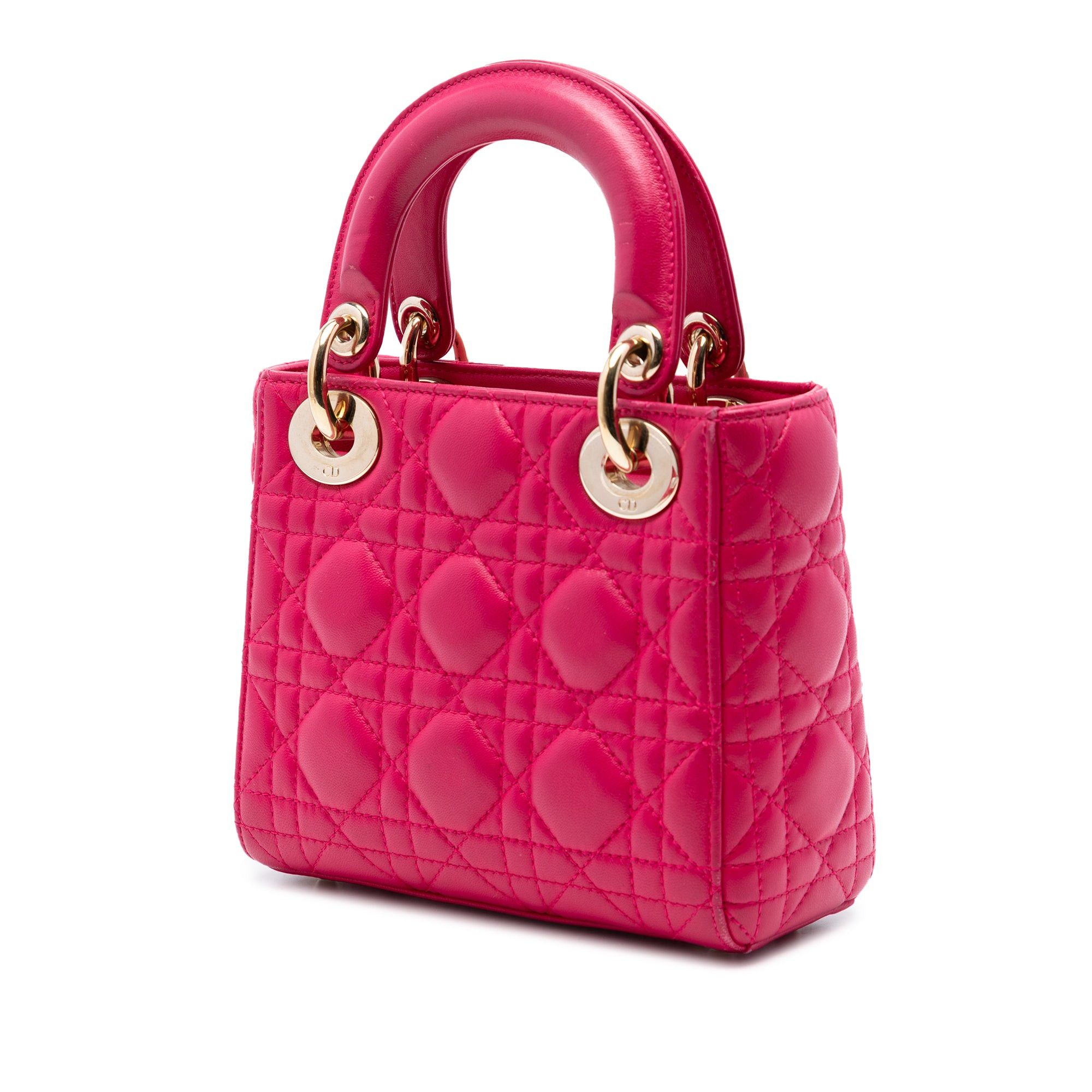 Dior Mini Lambskin Cannage Lady Dior Size ONE SIZE - 2 Thumbnail