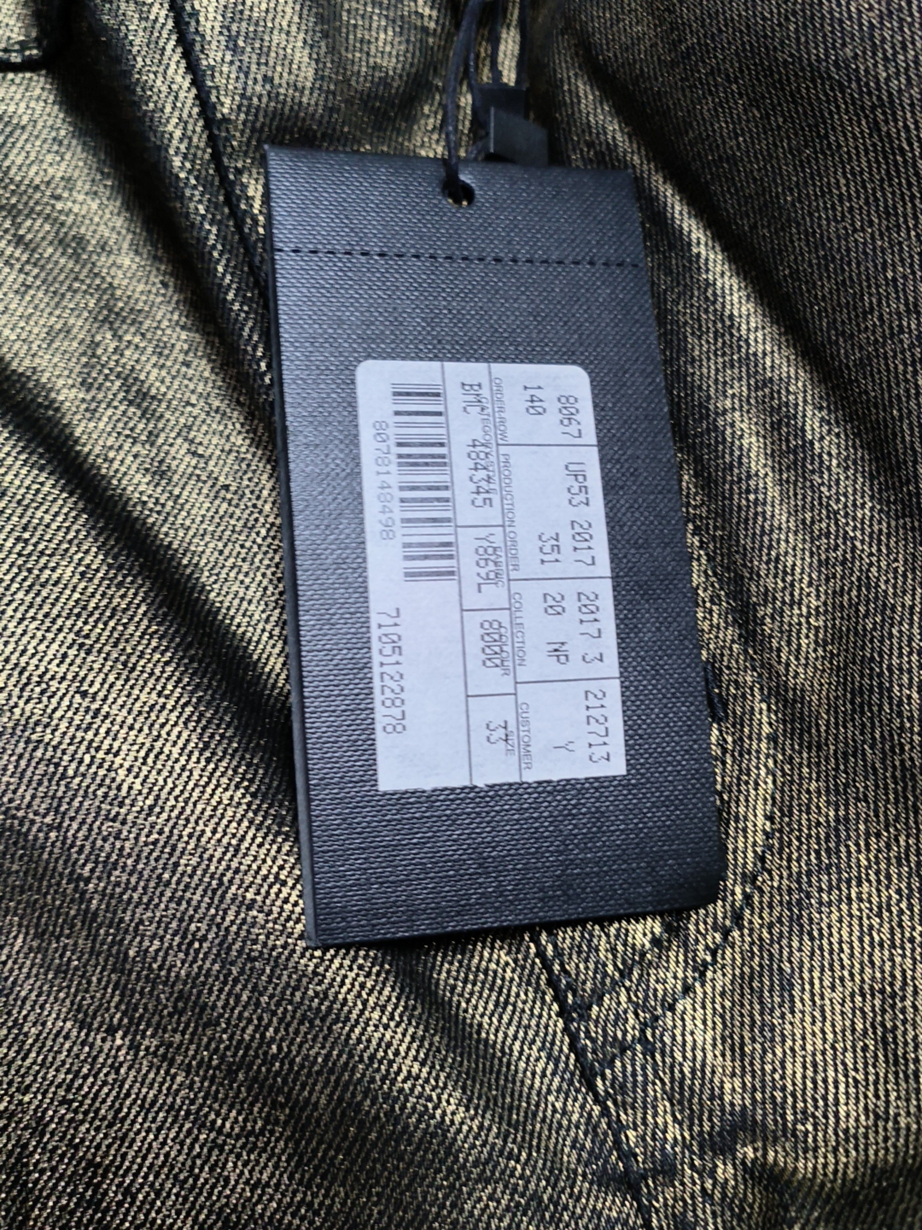 Saint Laurent Paris Saint Laurent Gold Metallic Denim Jeans Size 33 Size US 33 - 5 Thumbnail