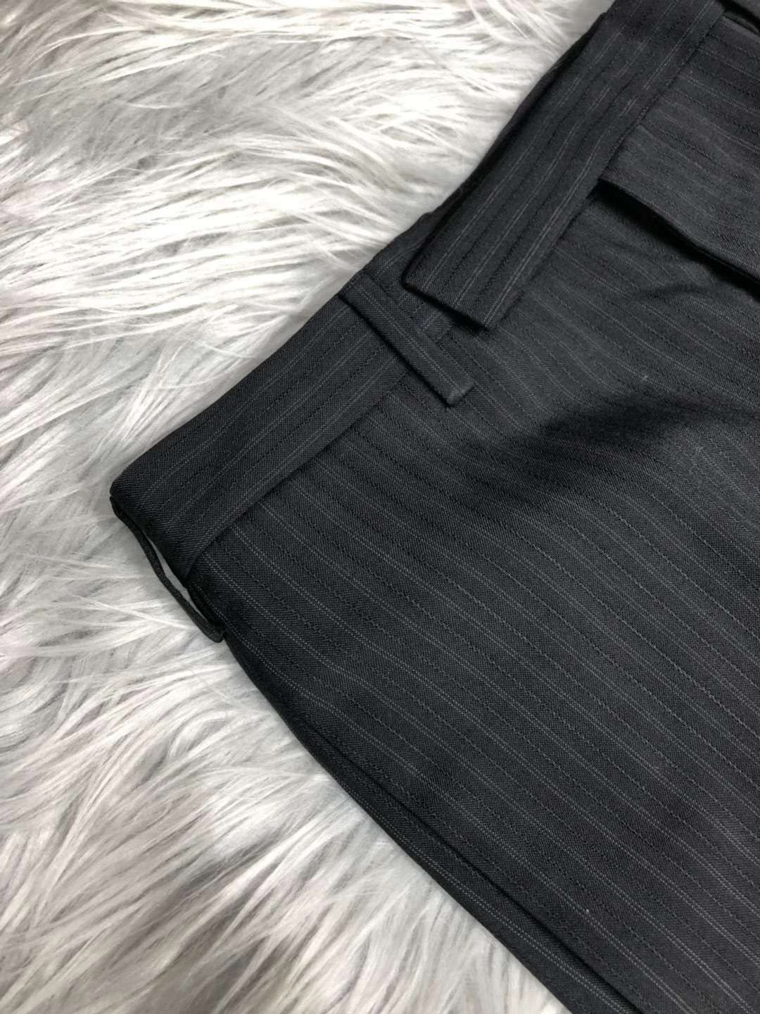Saint Laurent Paris Saint Laurent Pinstripe Wool Trousers Size 44R Size 44R - 7 Thumbnail