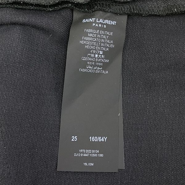 Saint Laurent Paris Saint Laurent Black Low Waist Jeans Size 25 Size 25" / US 0 / IT 36 - 4 Thumbnail